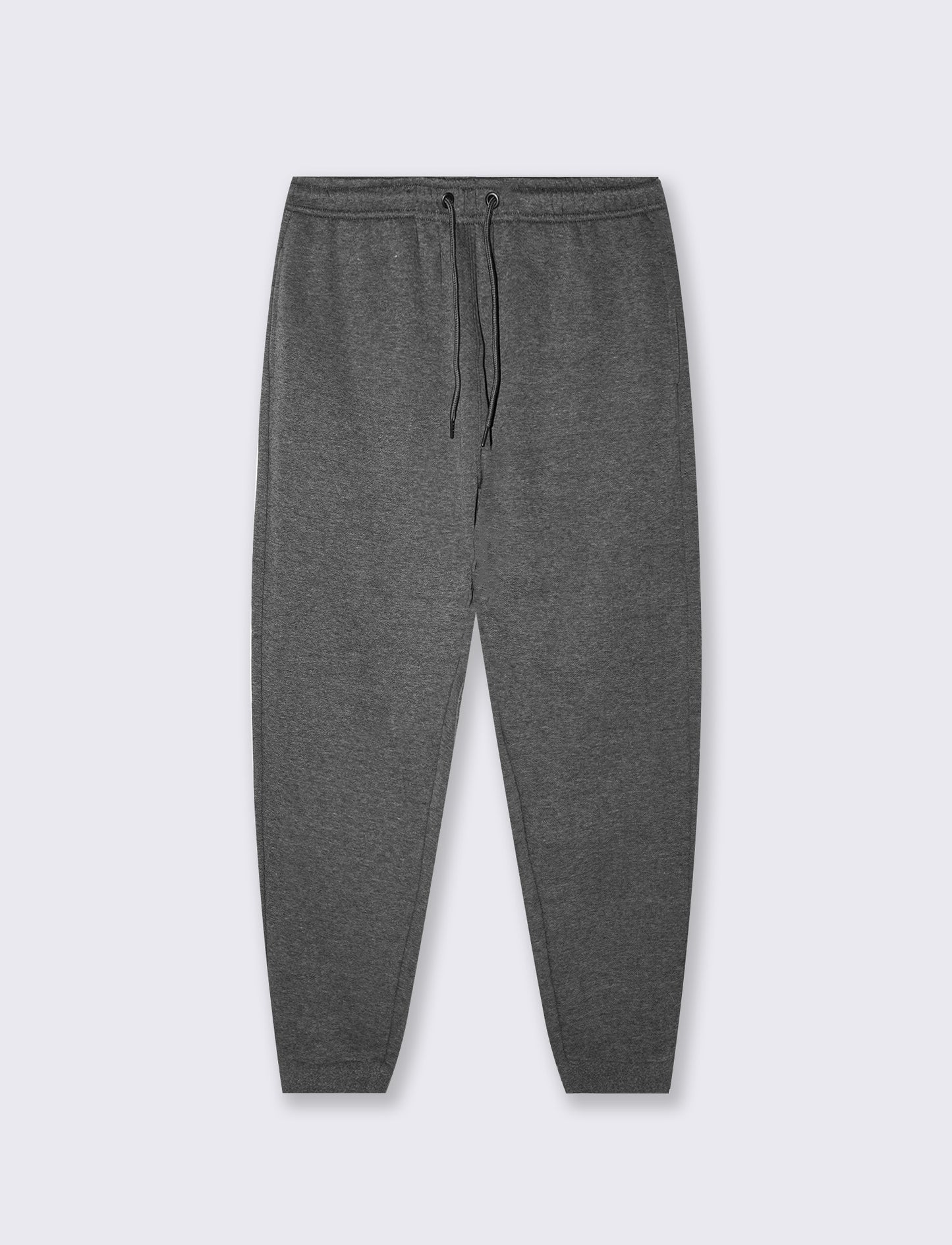 Melange Sweatpants Regular Fit - Black