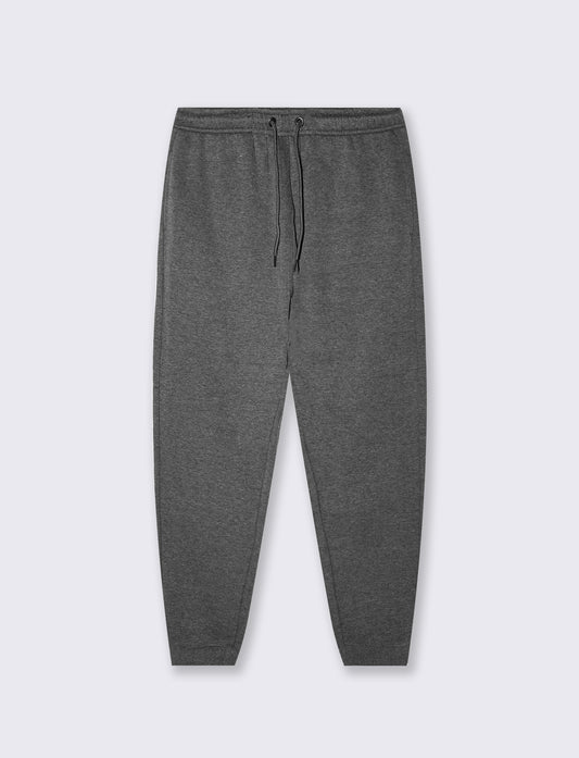 Pantaloni in felpa melange regular fit - Nero