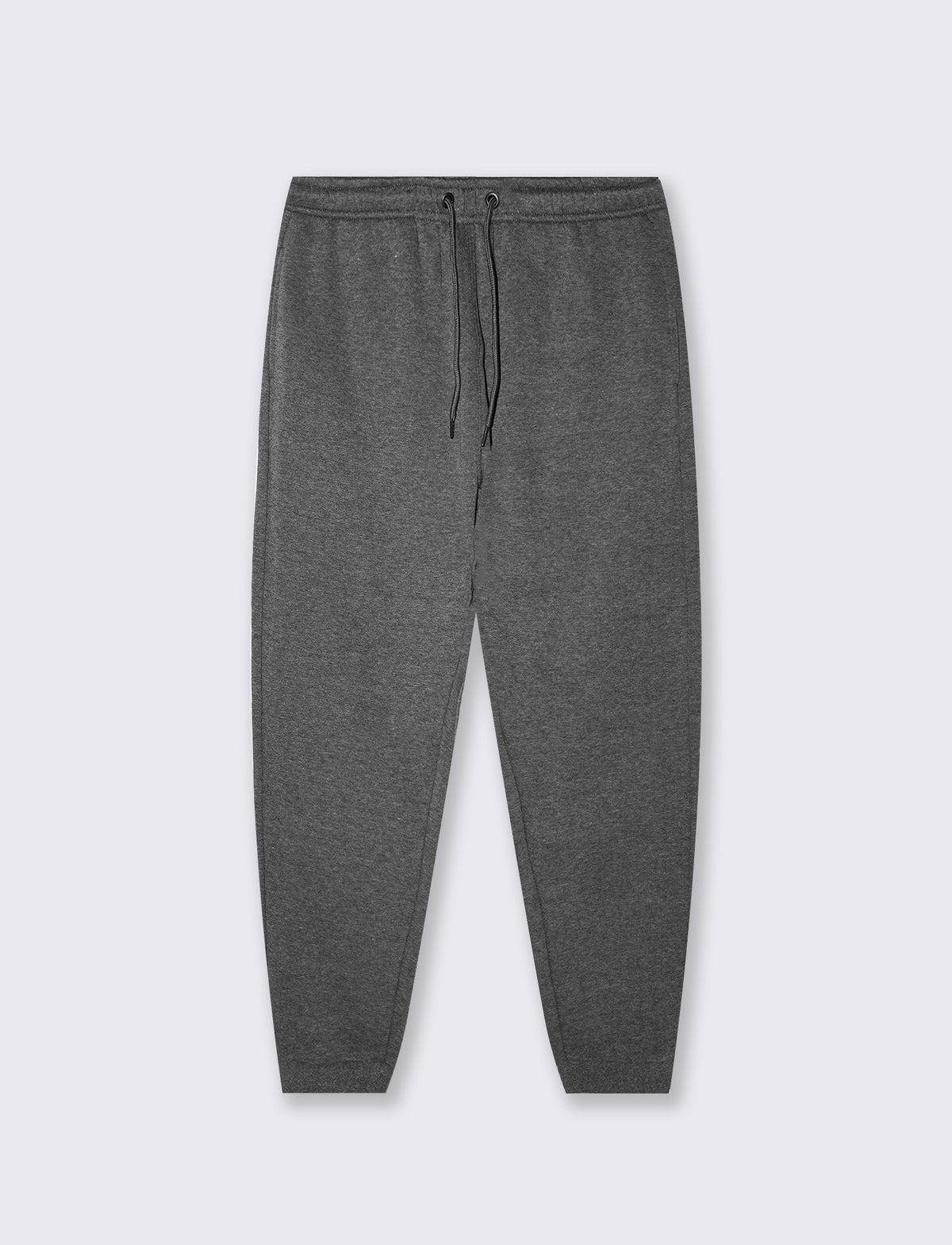 Pantaloni in felpa melange regular fit - Nero