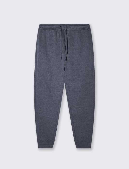 Pantaloni in felpa melange regular fit - Blu