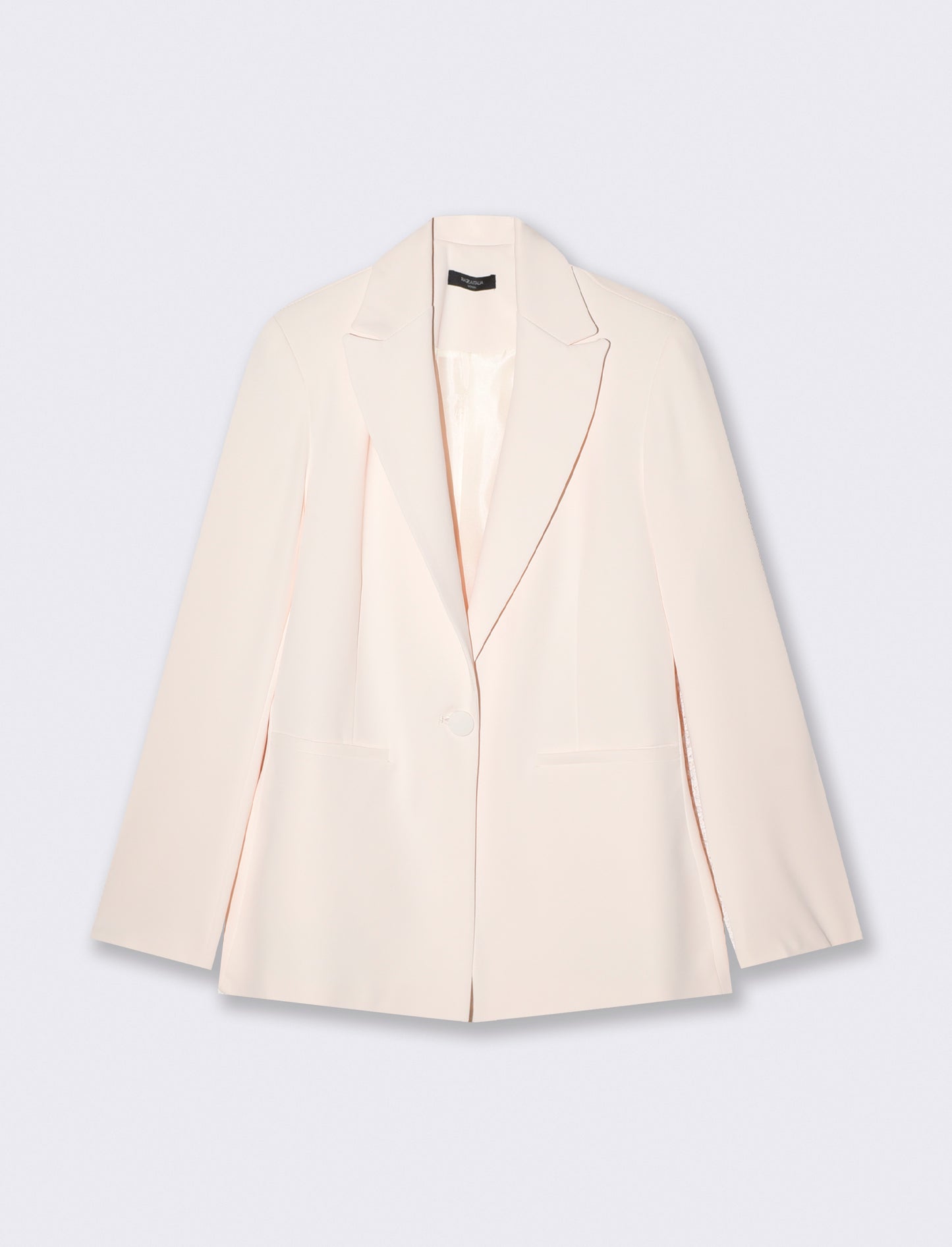 Giacca avvitata monopetto - Bianco panna