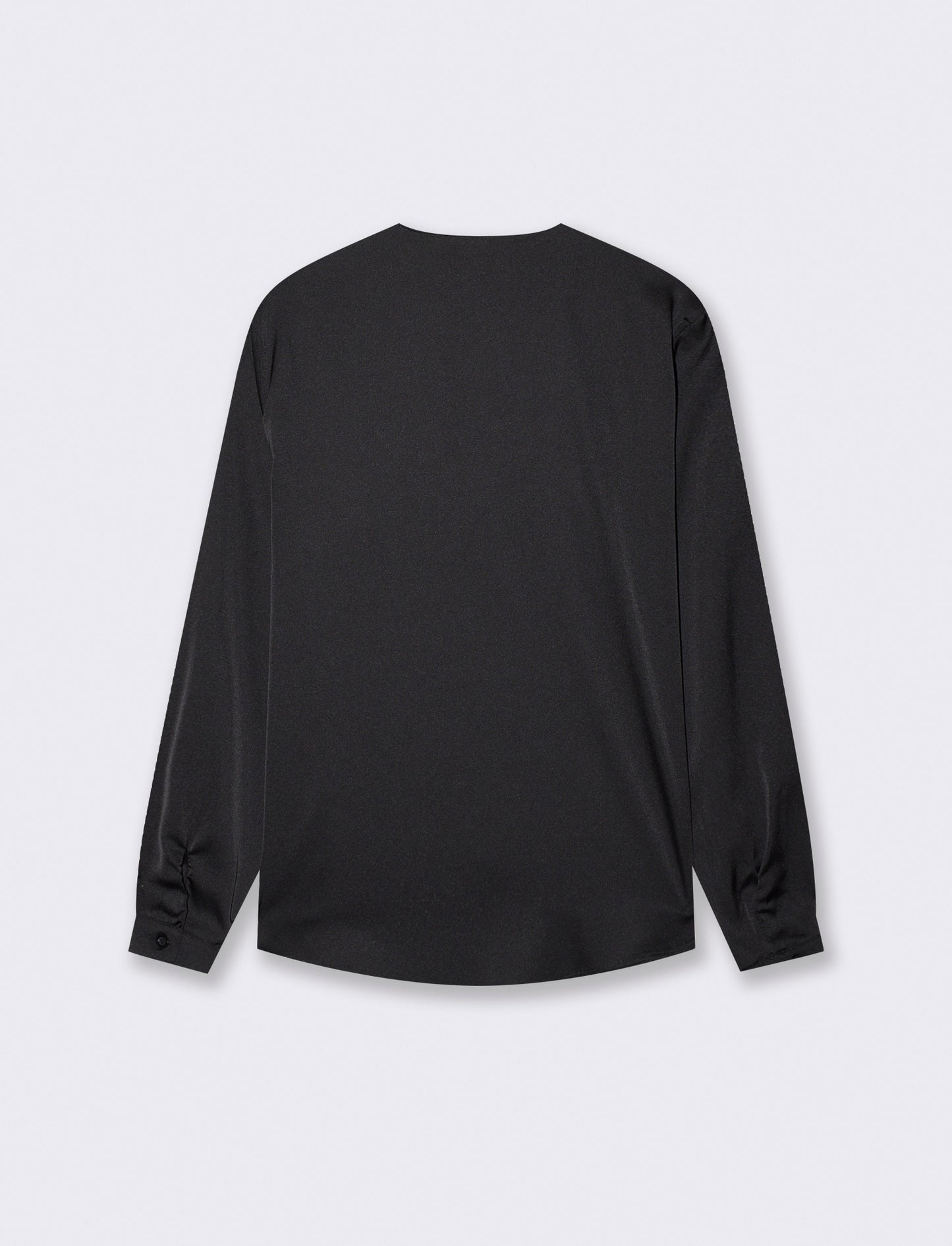 Casacca con dettaglio rouches sullo scollo - Nero