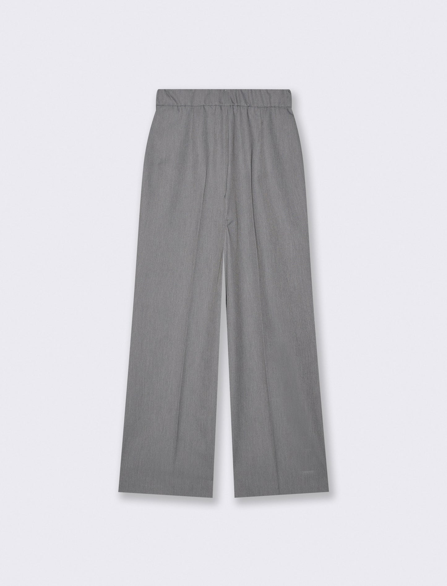 Palazzo Pants with Double Button Closure - Grey