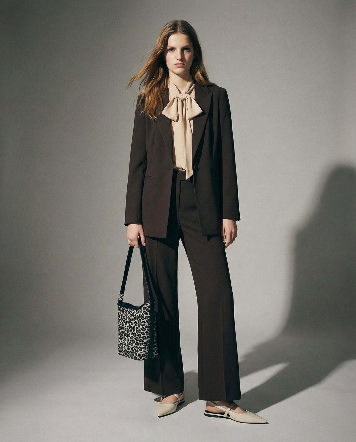 Pantalone linea dritta - Moro