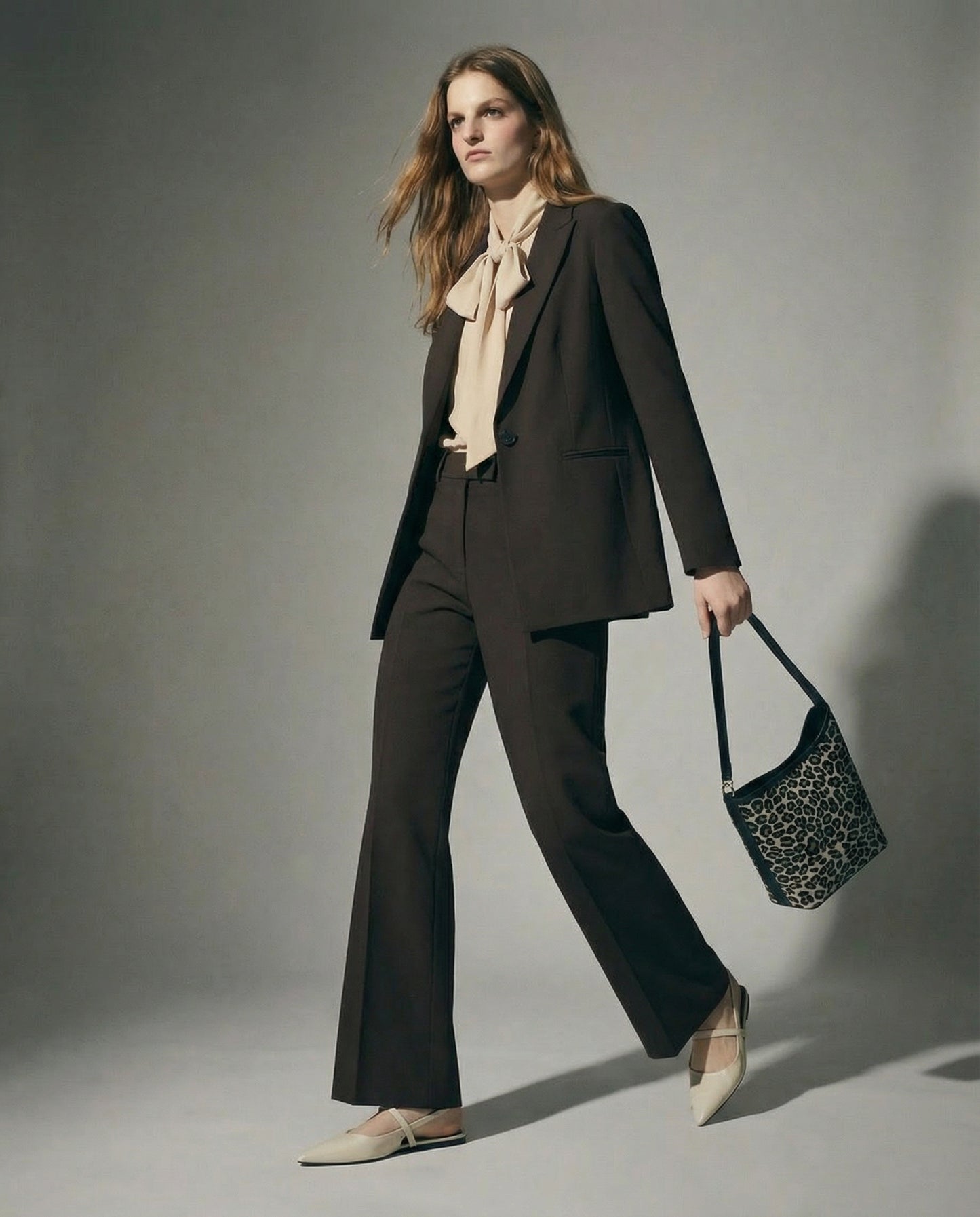 Pantalone linea dritta - Moro