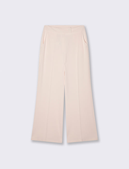 Pantalone Linea Dritta Elegante - Bianco panna