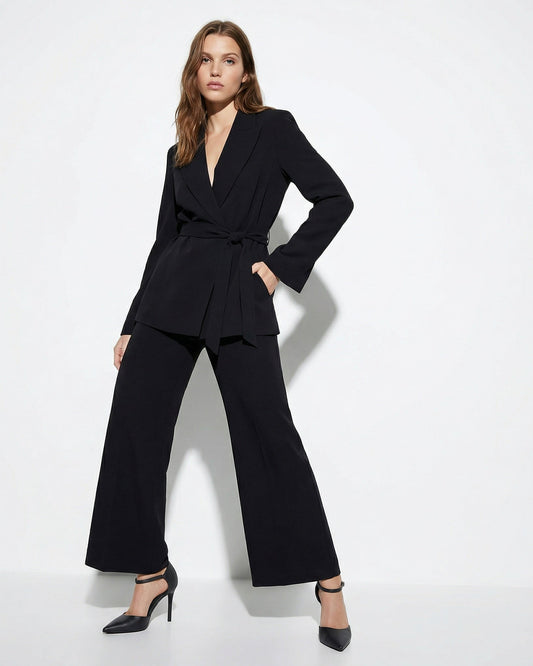 Pantalone Linea Dritta Elegante - Nero