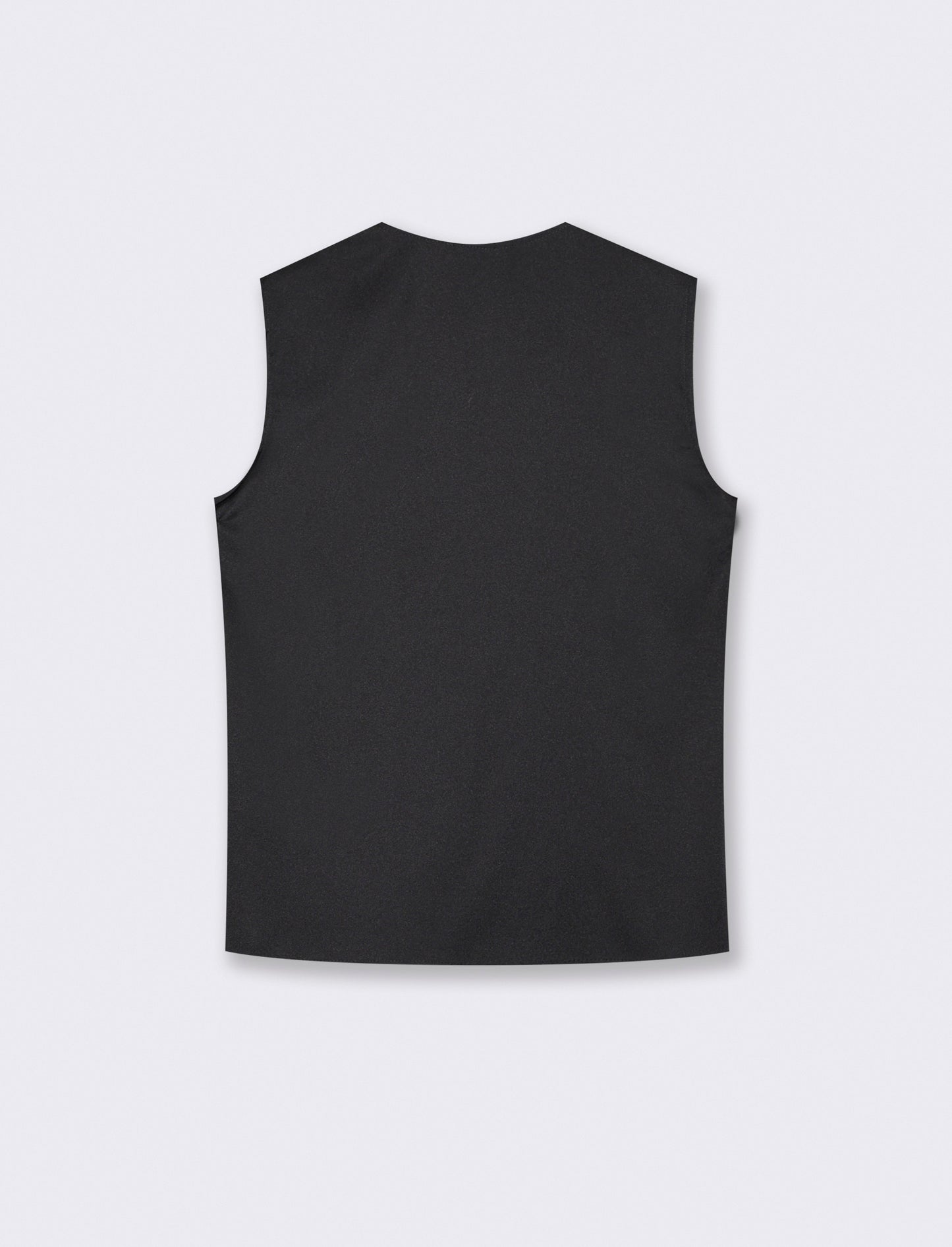 Top con rouches sullo scollo - Nero