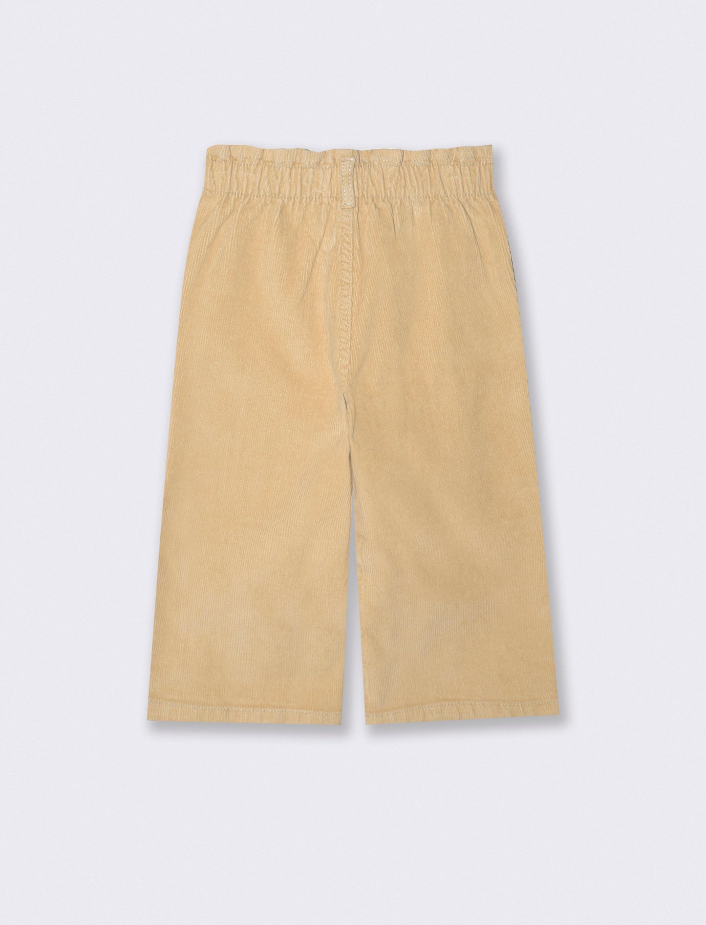 Pantaloni ampi in velluto casual - Beige