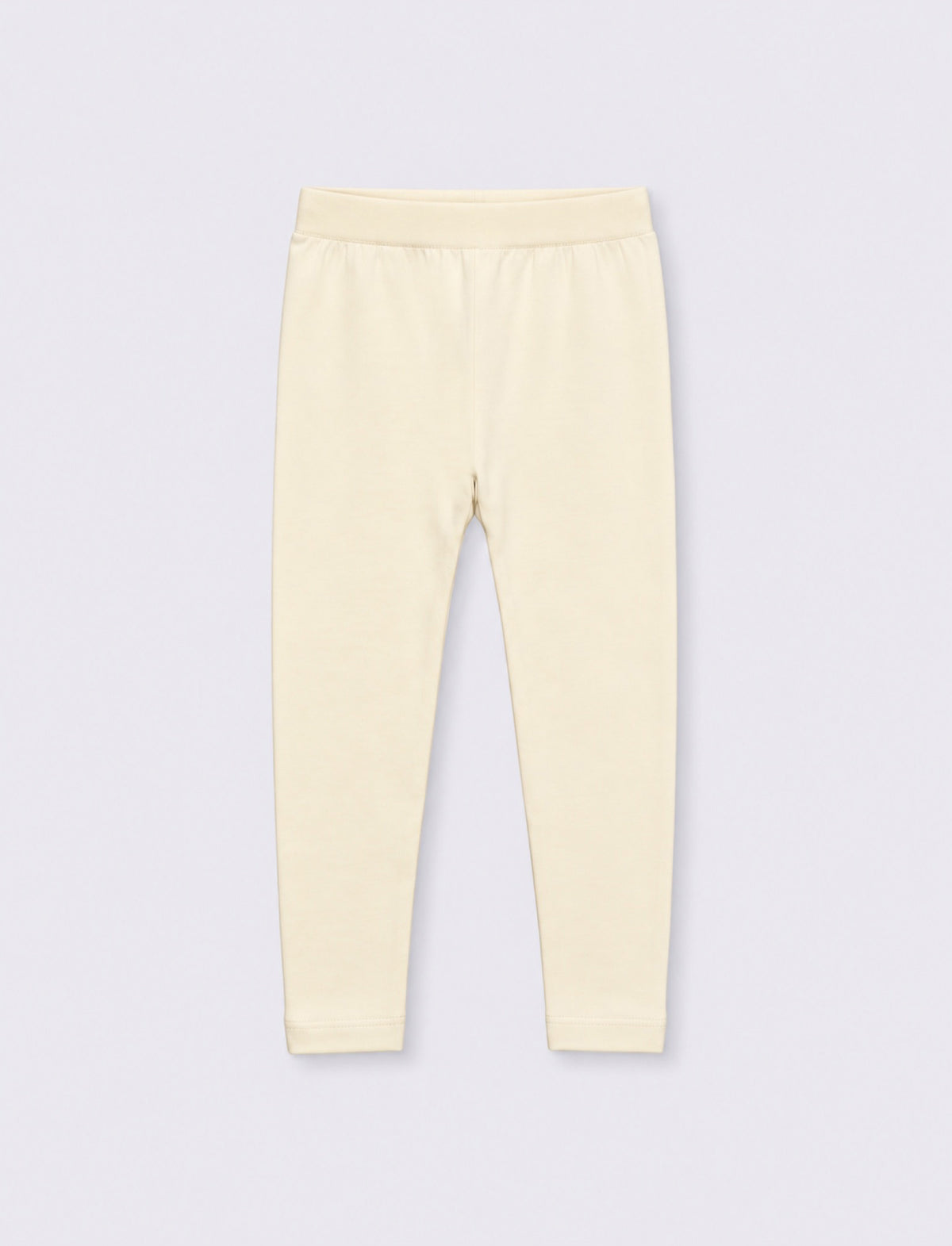 Solid Color Stretch Leggings for Girls - White