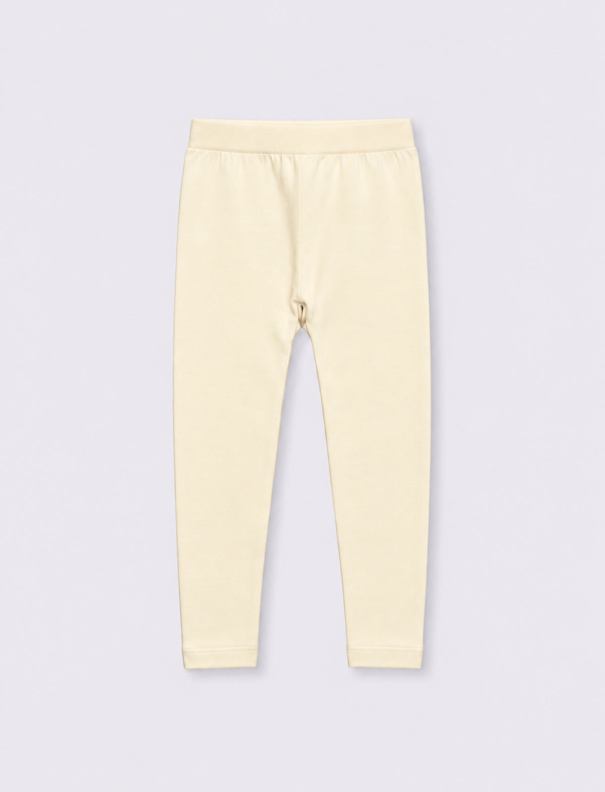 Solid Color Stretch Leggings for Girls - White