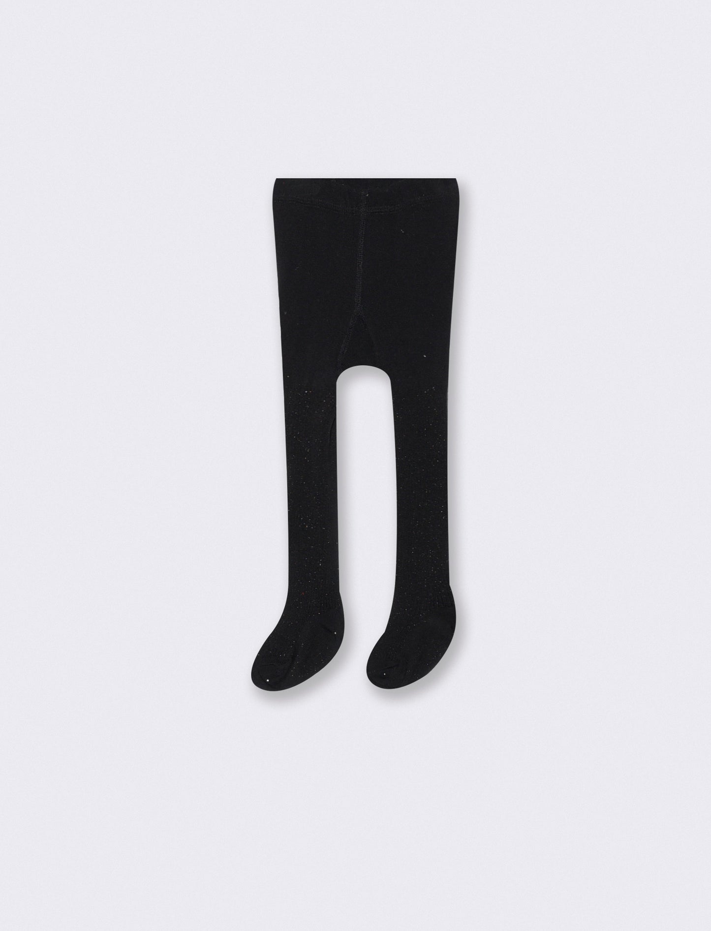 Glitter and Metallic Effect Girl Socks - Black