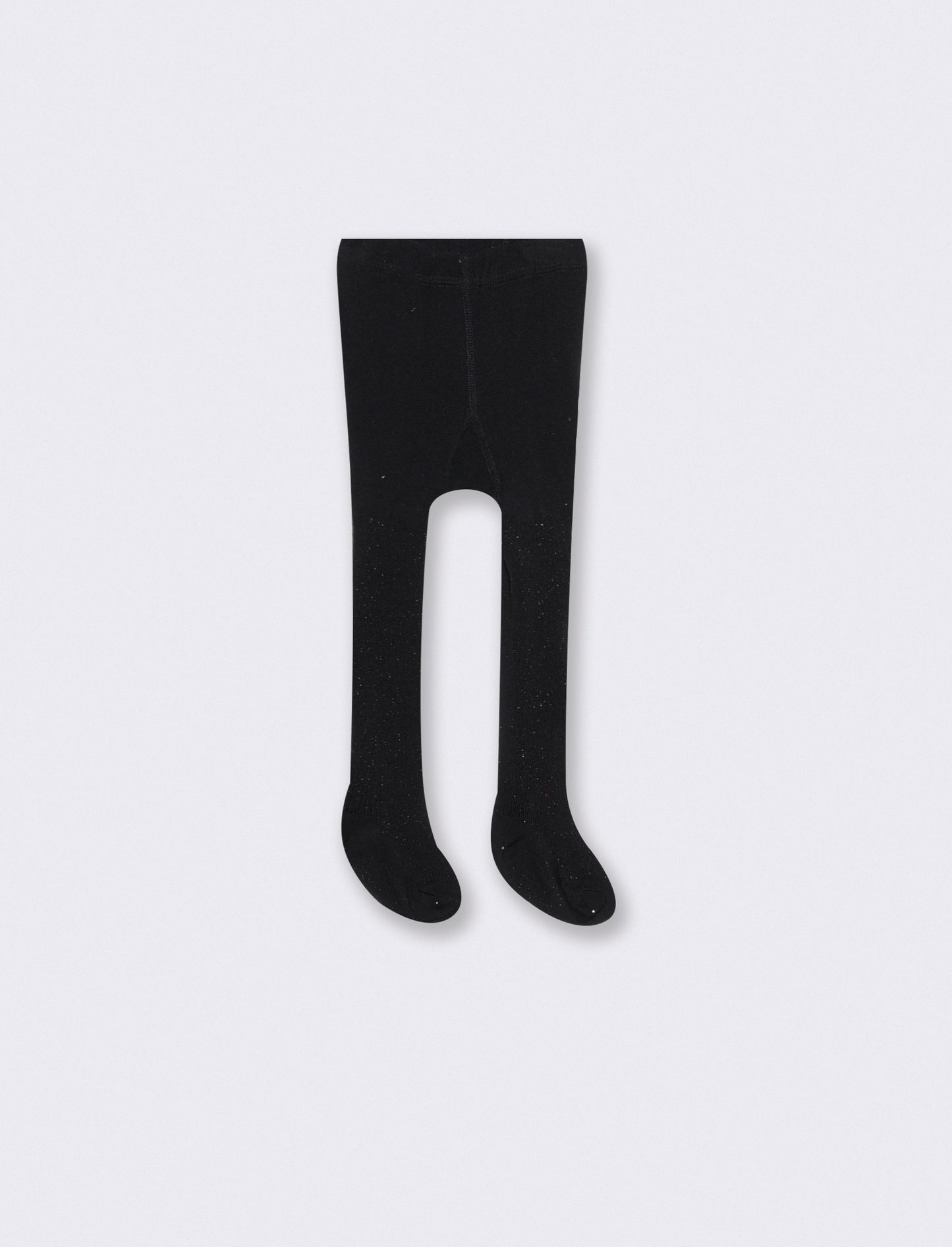 Glitter and Metallic Effect Girl Socks - Black