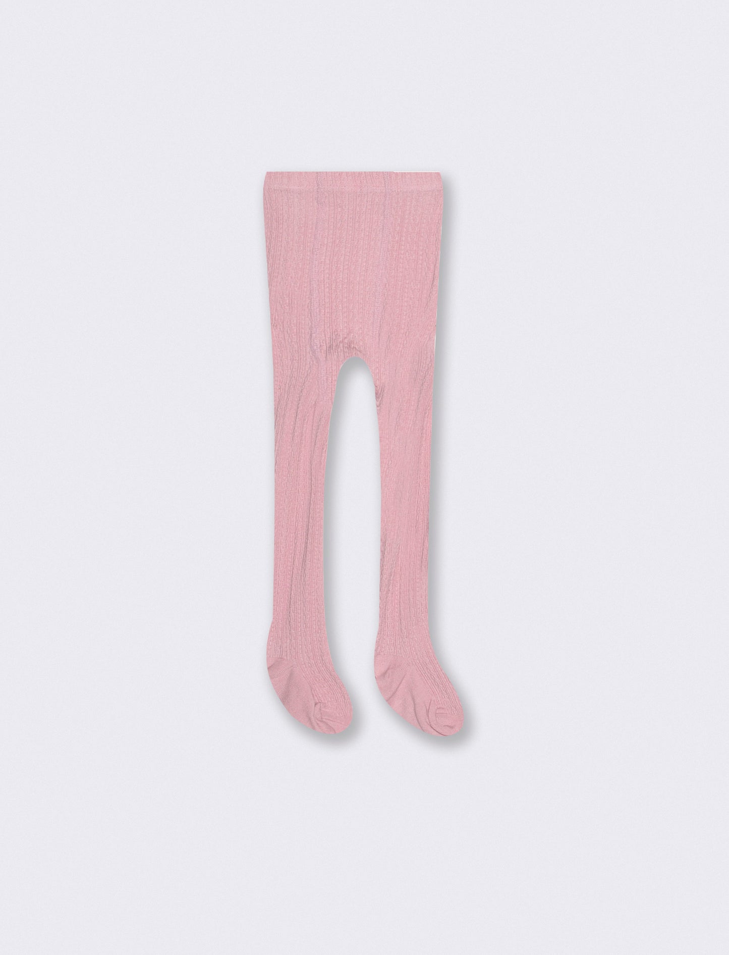 Warm socks with braided design - Pink