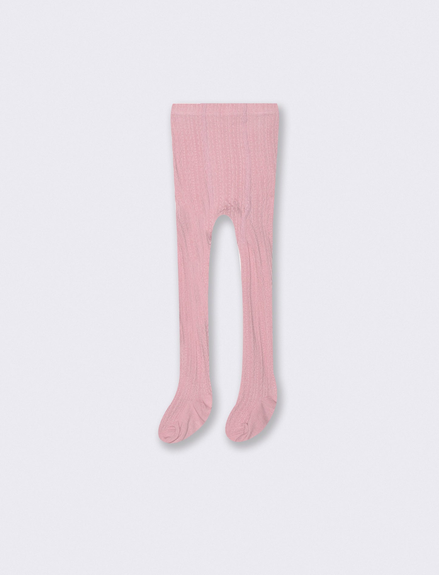 Warm socks with braided design - Pink