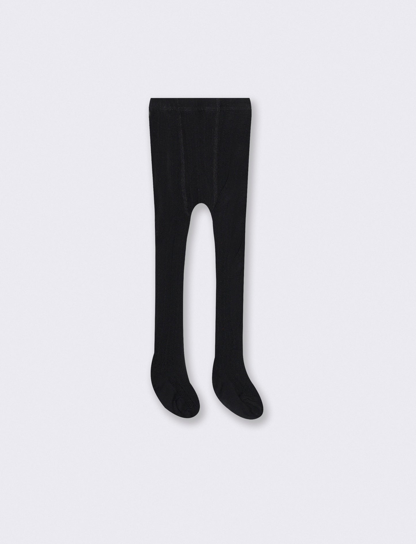 Warm socks with braided design - Black