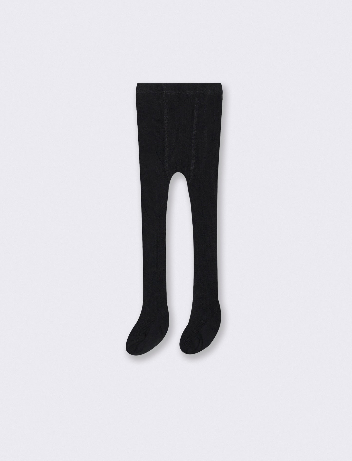Warm socks with braided design - Black