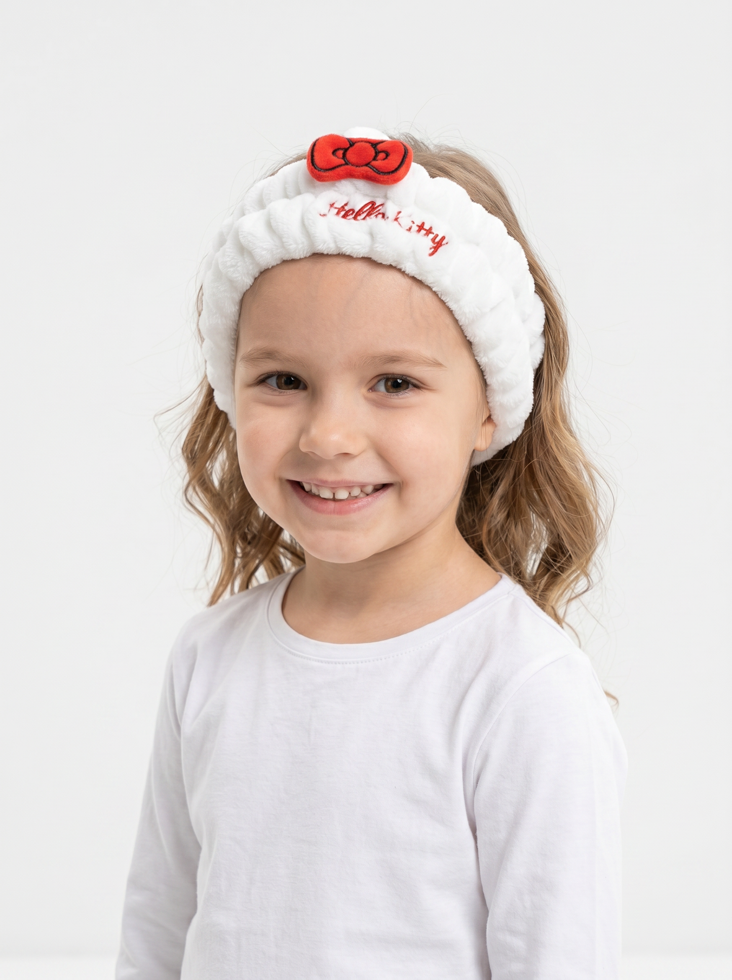 Hello Kitty Headband and Wristbands for Girls - White