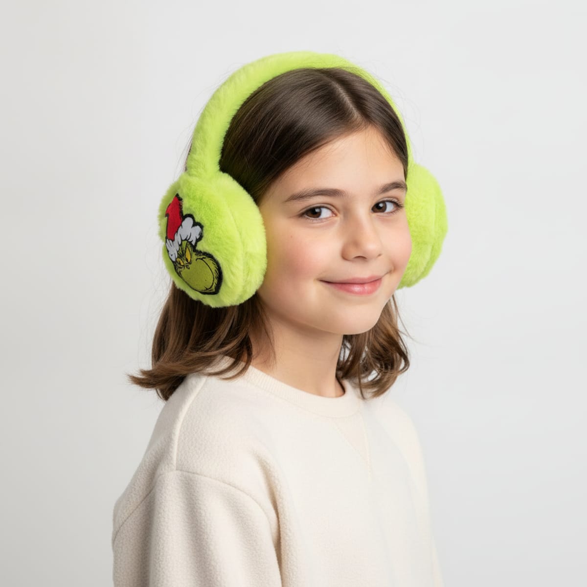 Paraorecchie Grinch 3D per bambini Natale - Nero