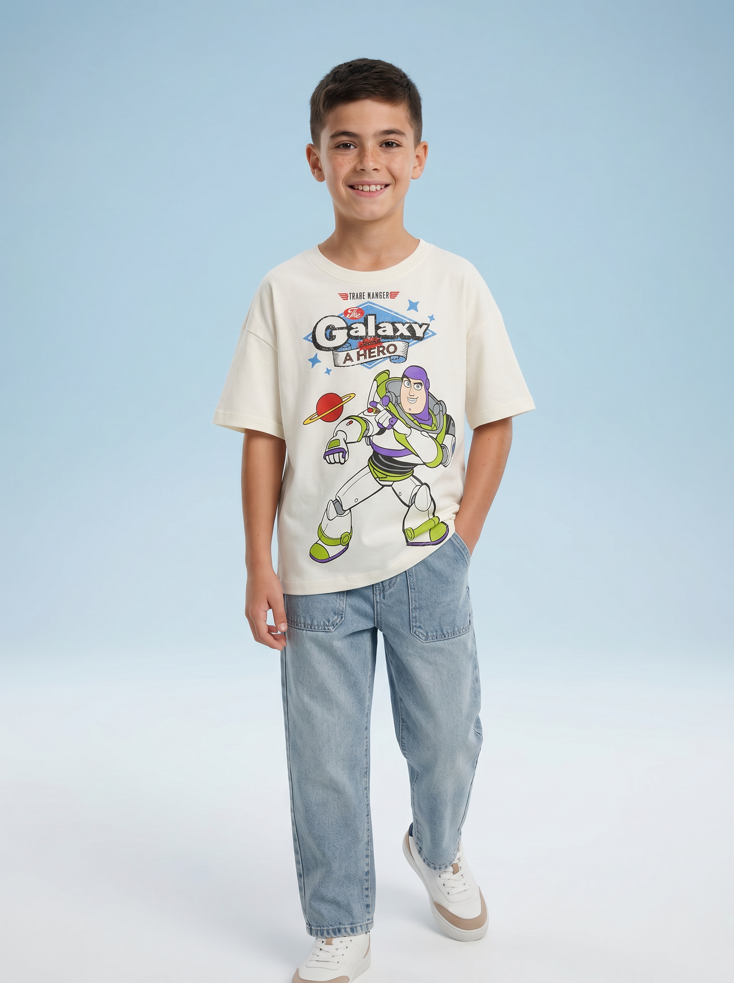 White Crew Neck T-Shirt Toy Story - White