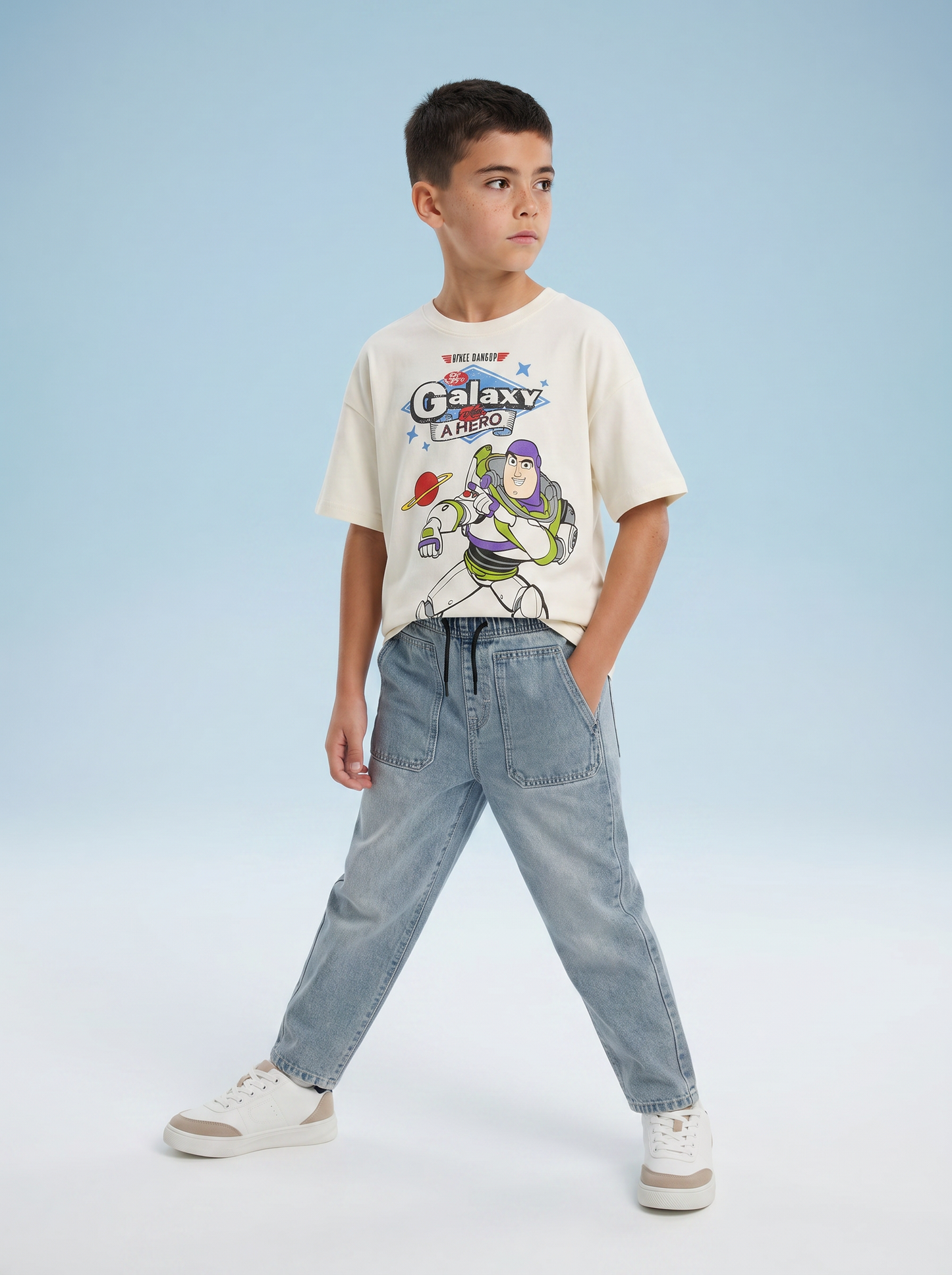 White Crew Neck T-Shirt Toy Story - White