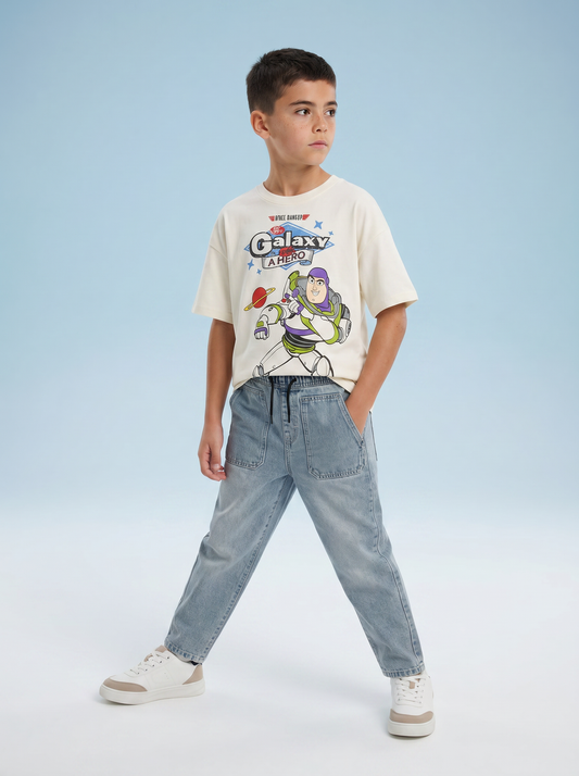 White Crew Neck T-Shirt Toy Story - White