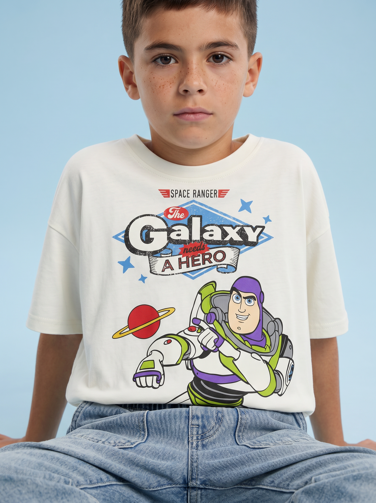 White Crew Neck T-Shirt Toy Story - White