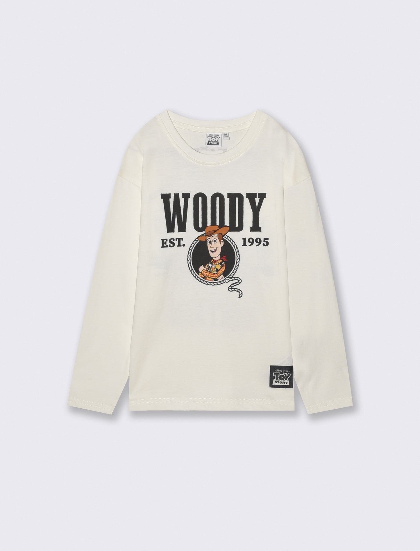 T-Shirt Manica Lunga Toy Story Bianca - Bianco latte