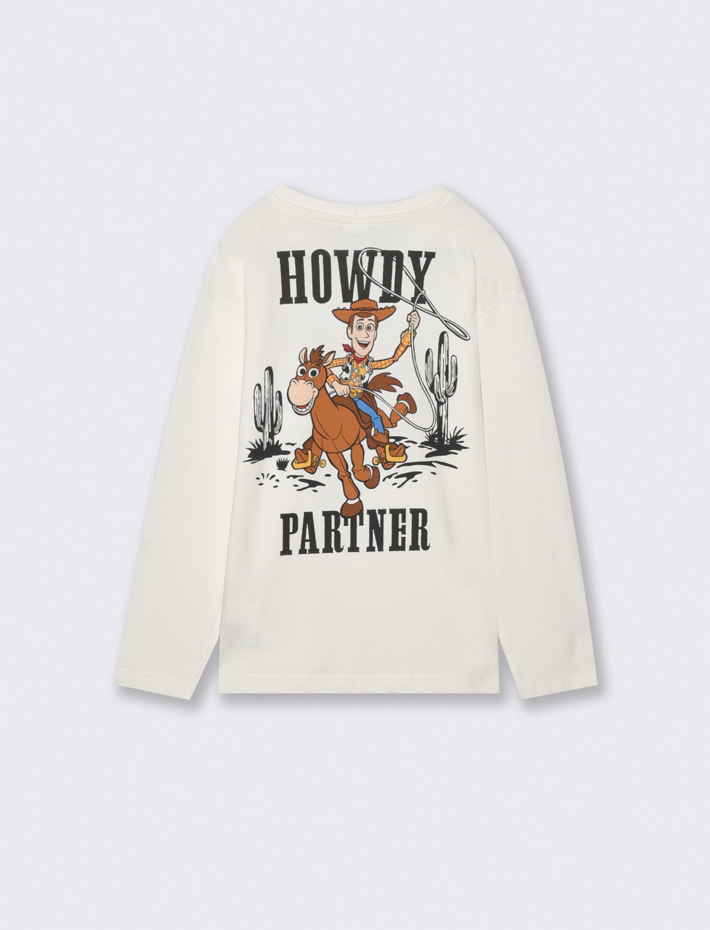 T-Shirt Manica Lunga Toy Story Bianca - Bianco latte