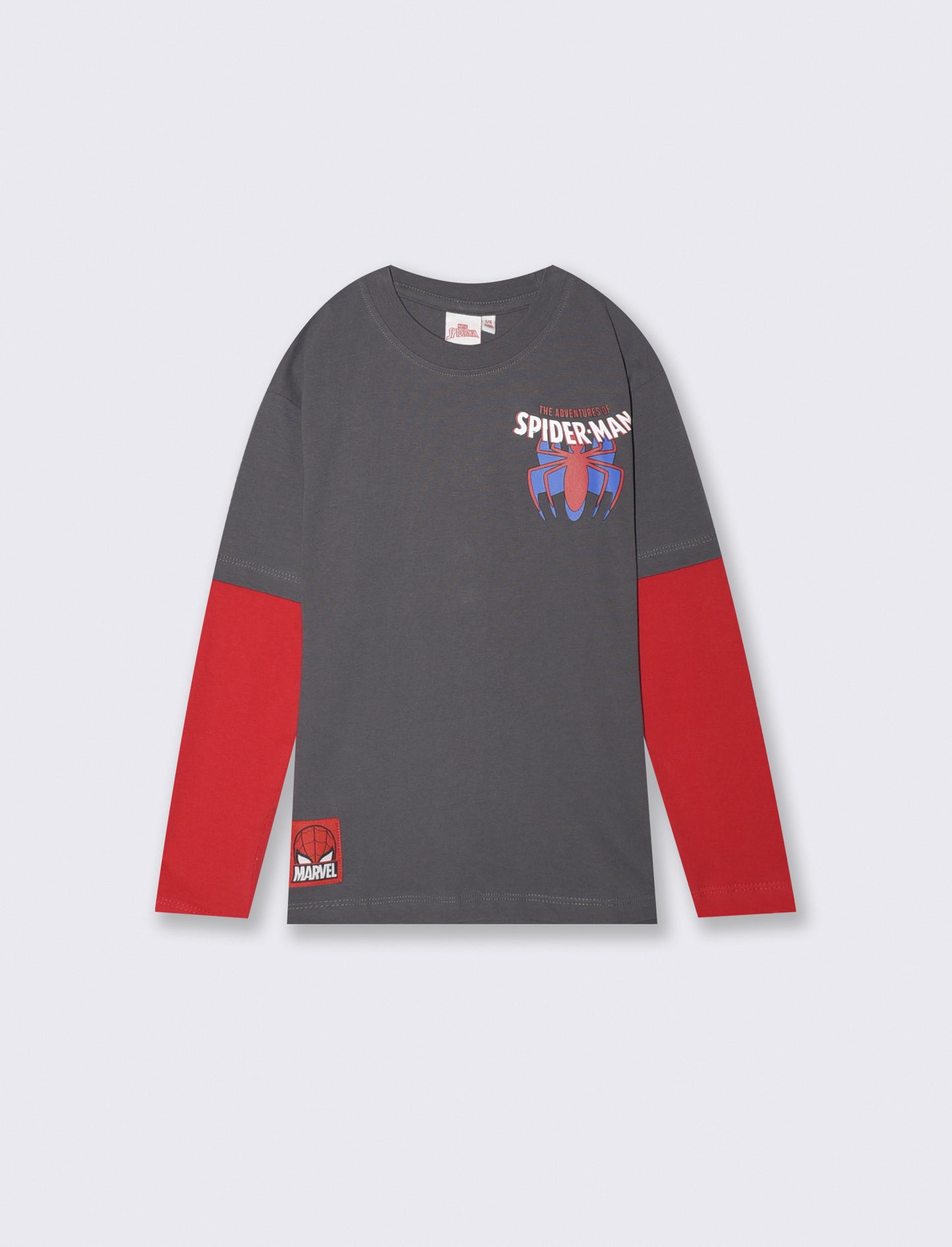 Long sleeve gray Spider-Man T-shirt - Grey