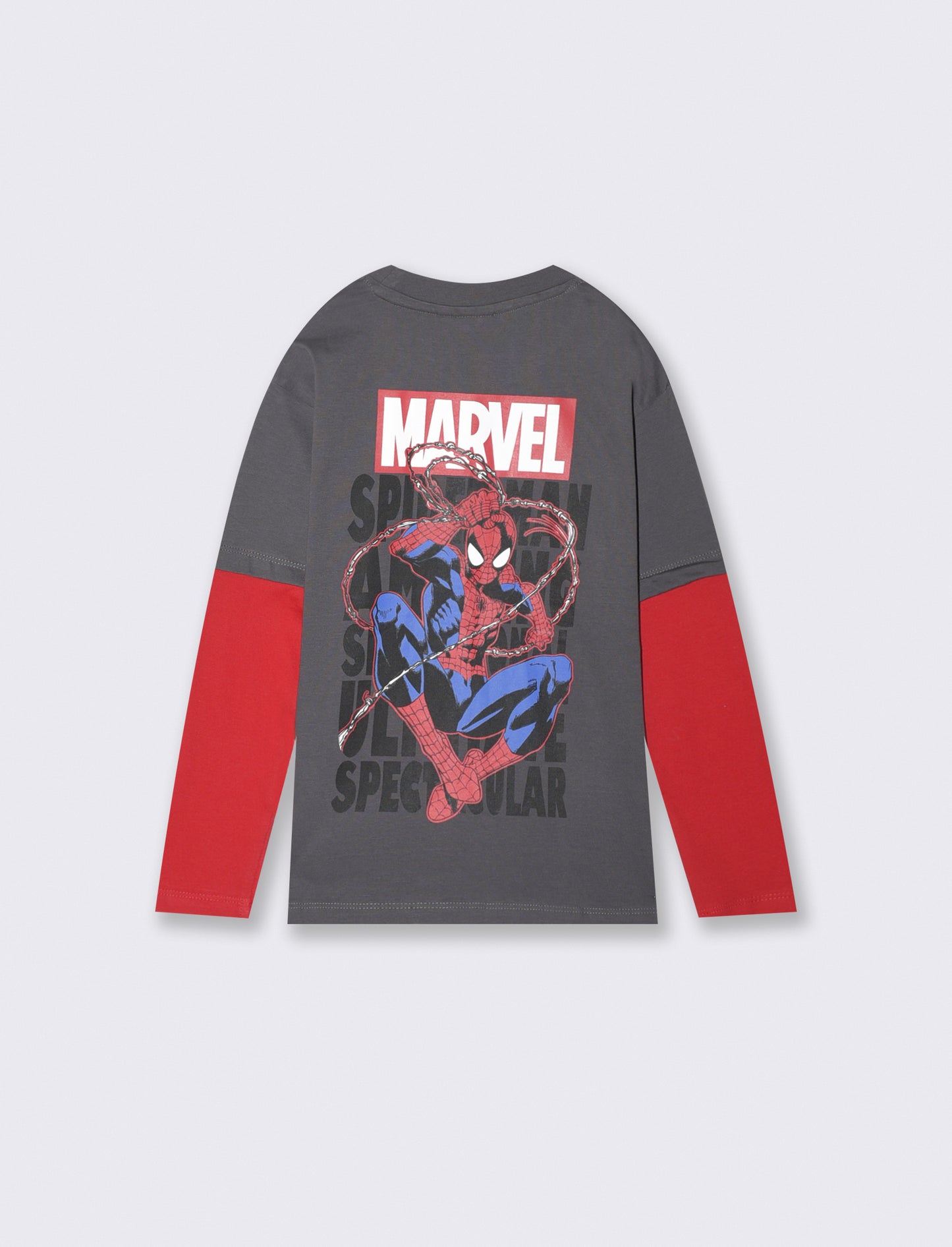 Long sleeve gray Spider-Man T-shirt - Grey