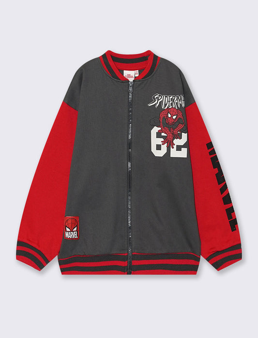 Gray sweatshirt with Spider-Man print - Grey