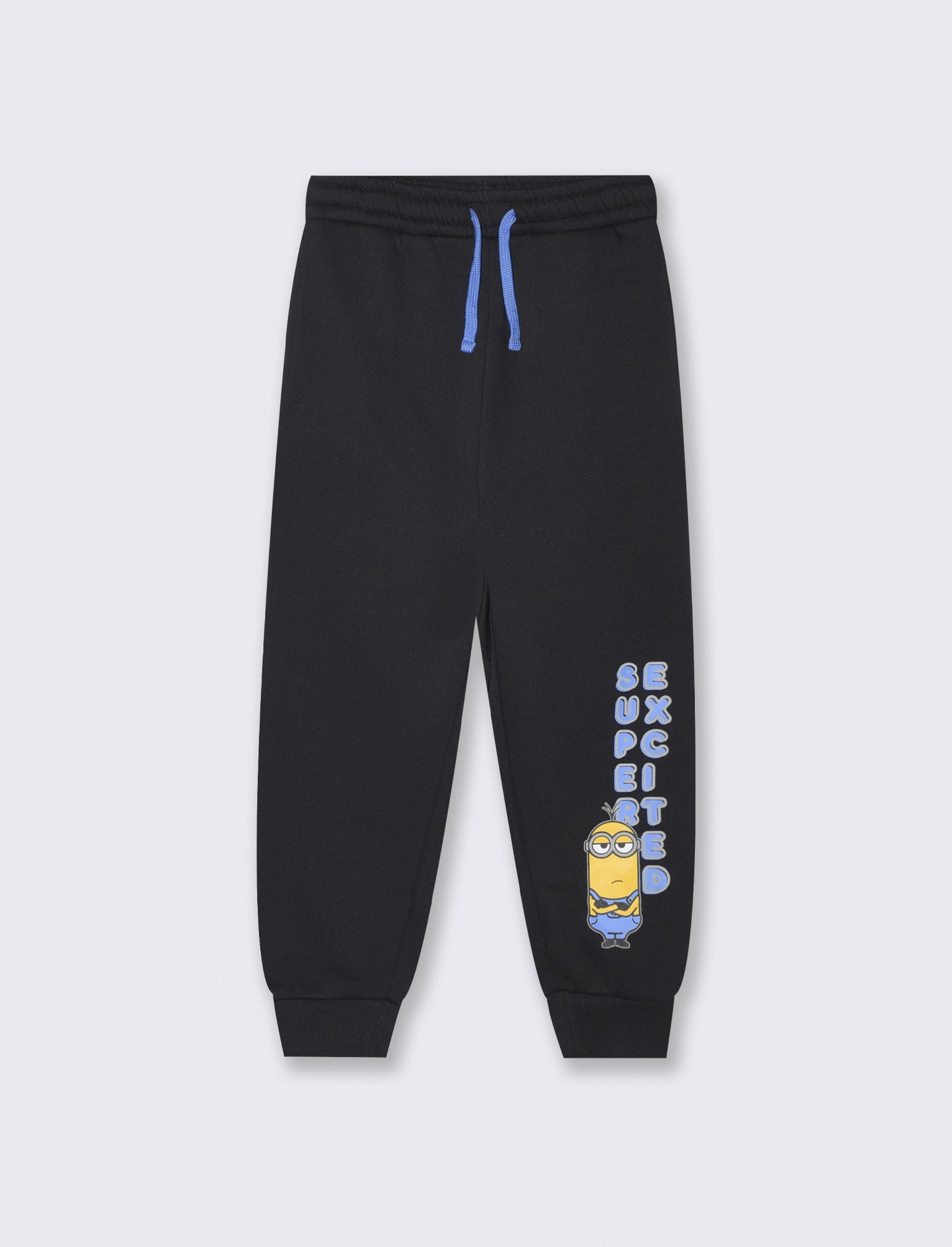 Black cotton jogger Minions with elastic - Black