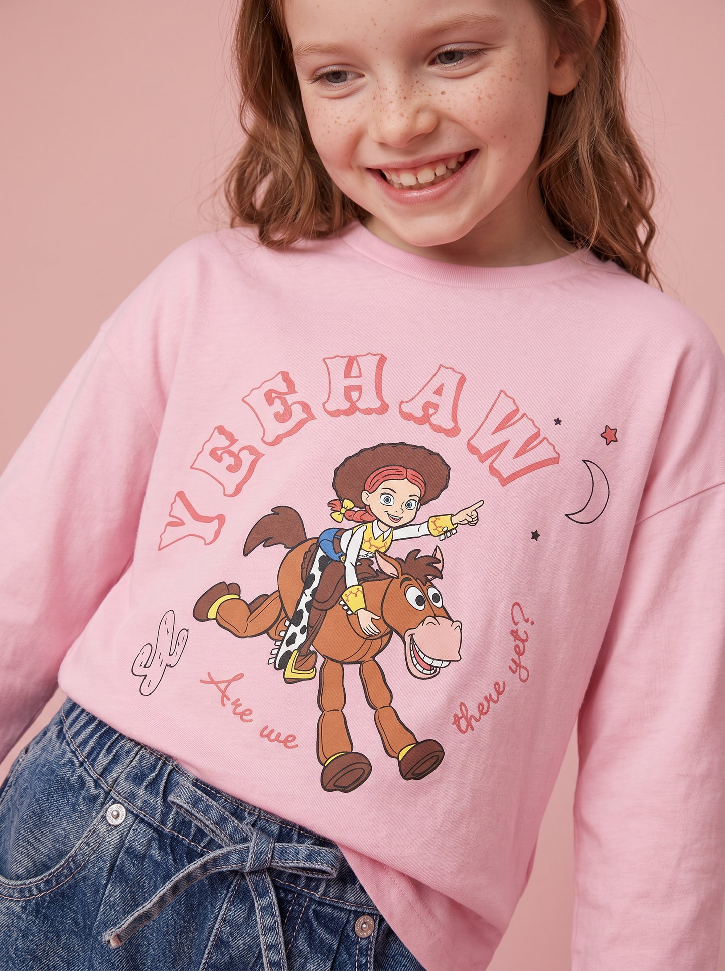 T-shirt manica lunga Jessie Toy Story - Rosa