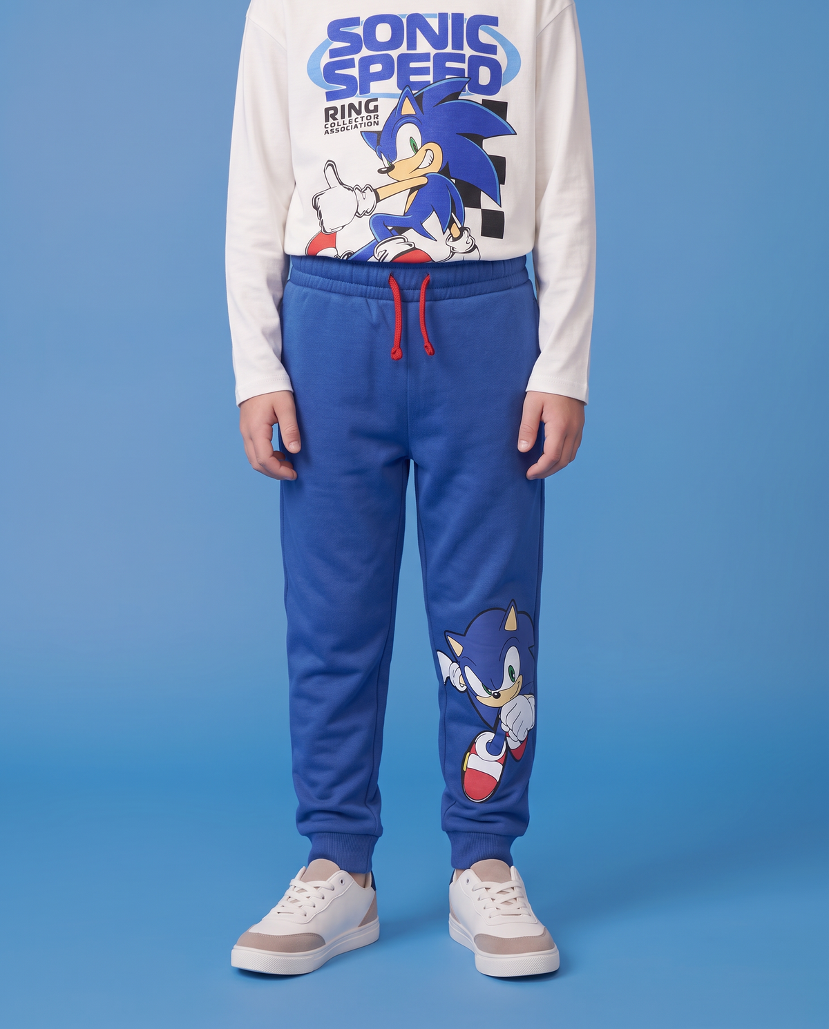 Cobalt Blue Cotton Joggers - Blue