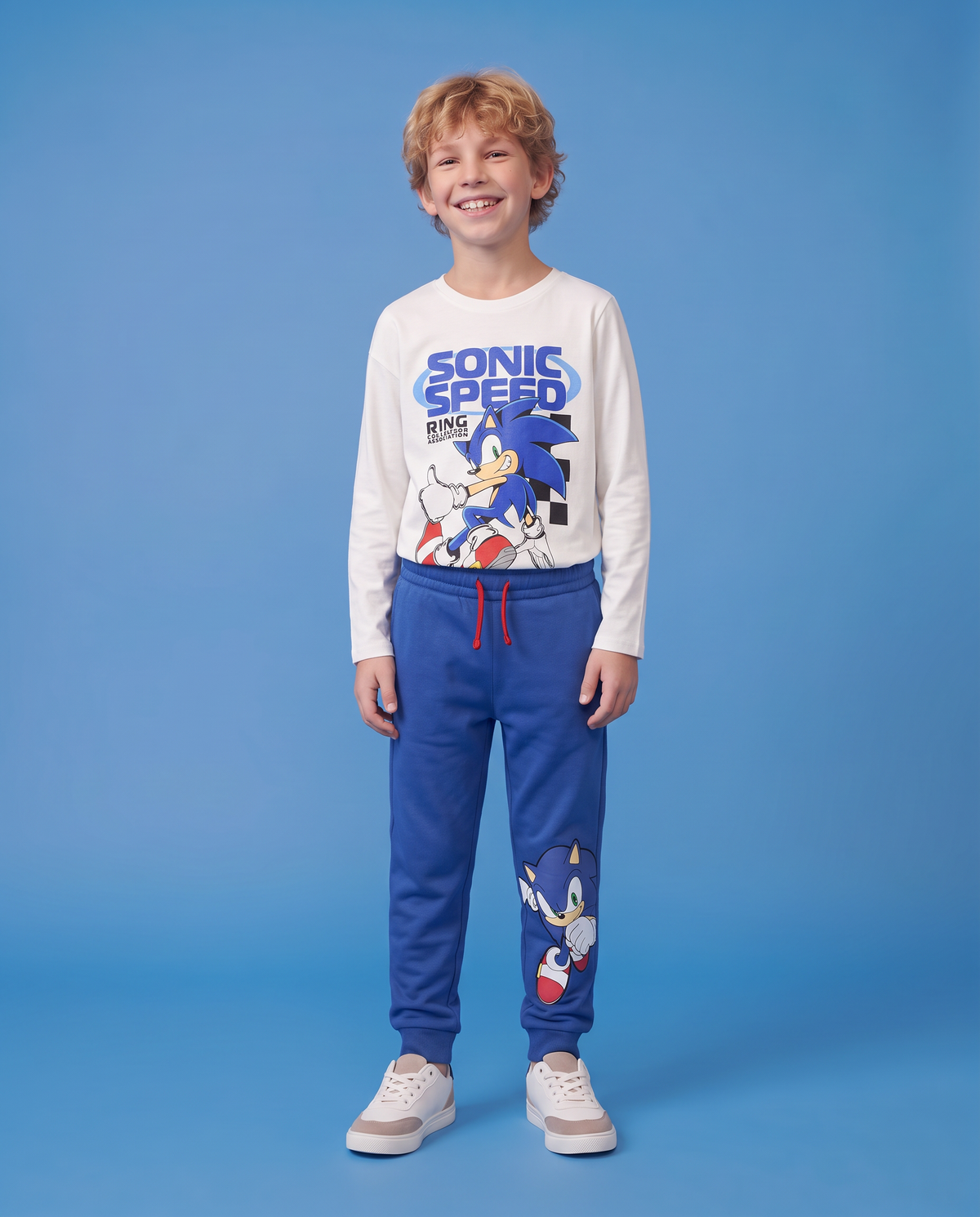 Cobalt Blue Cotton Joggers - Blue