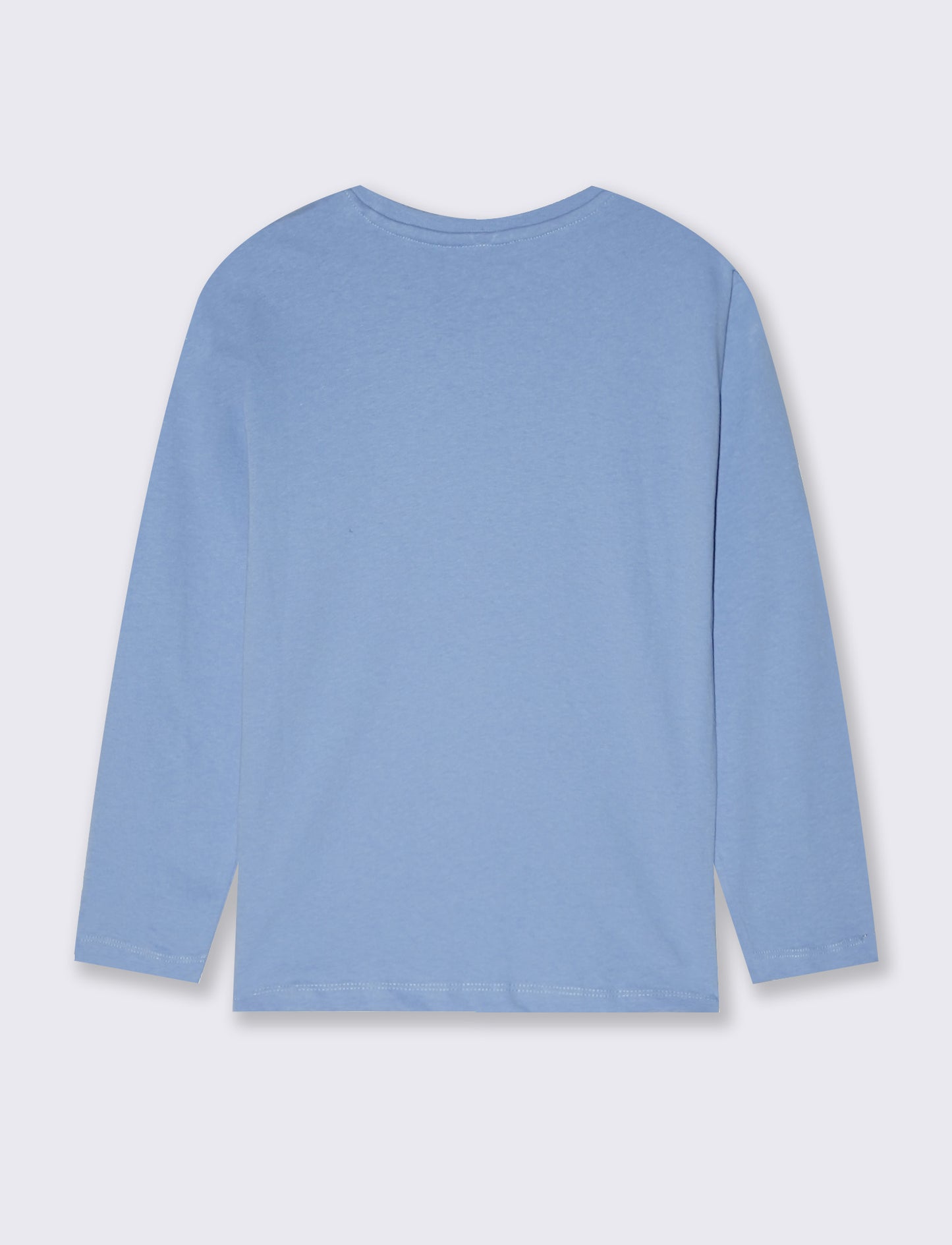 Long Sleeve Cotton Pokemon T-Shirt - Sky blue
