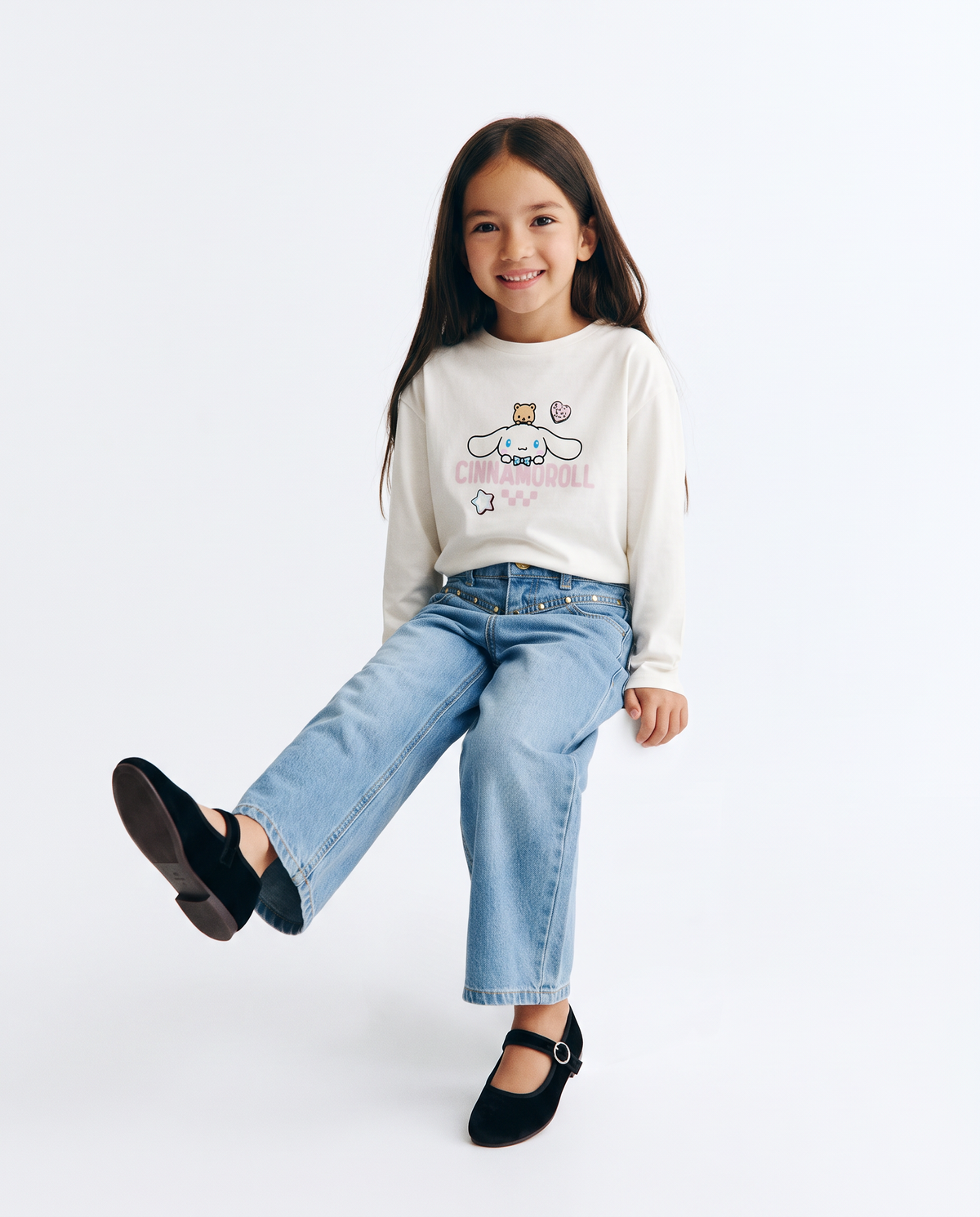 T-shirt lunga Cinnamoroll in cotone - Bianco