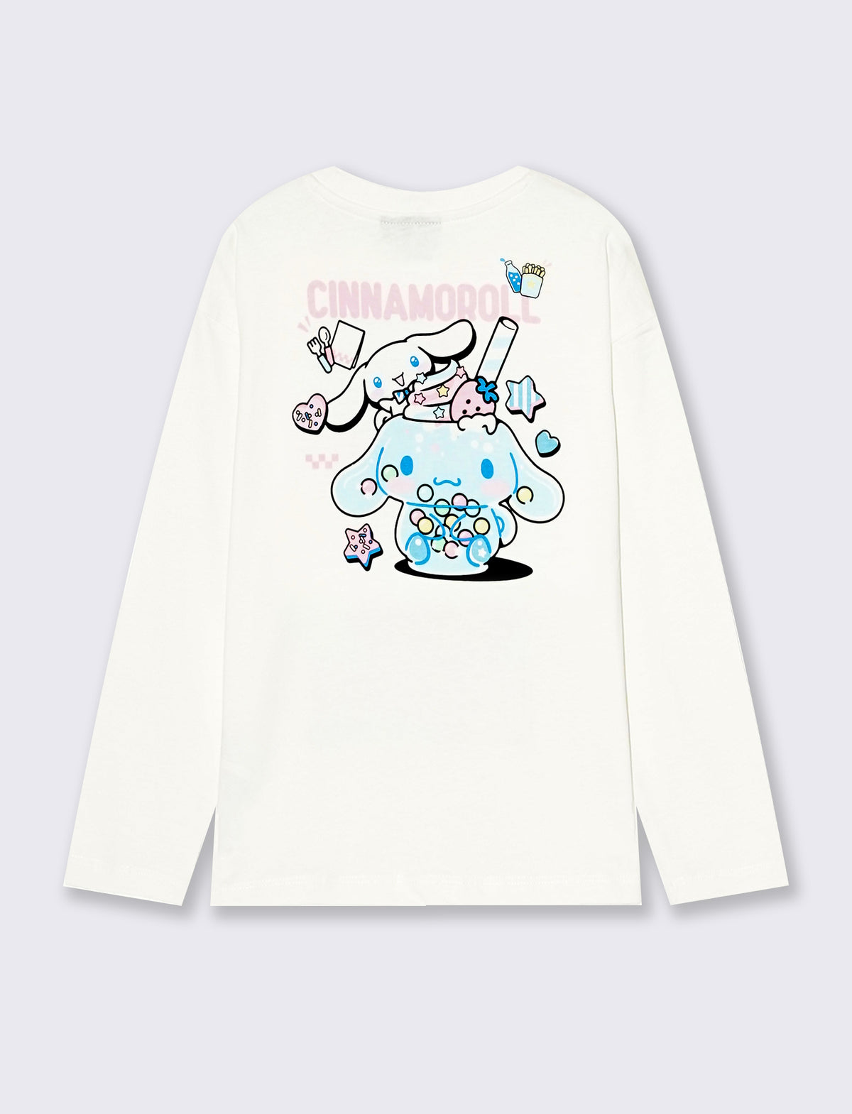 Cinnamoroll Long Cotton T-Shirt - White