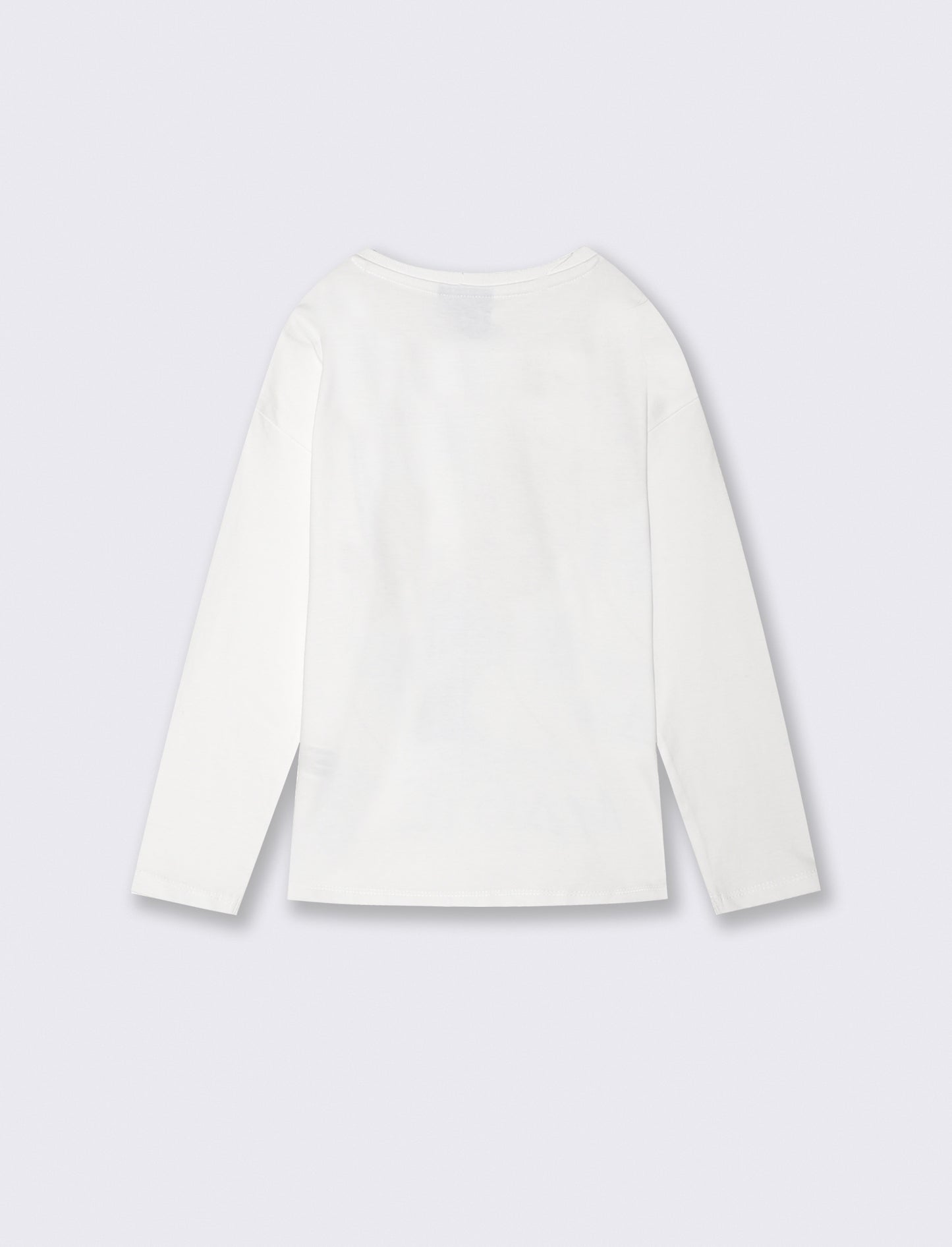 Long Sleeve Disney/Frozen T-Shirt in Cotton - White
