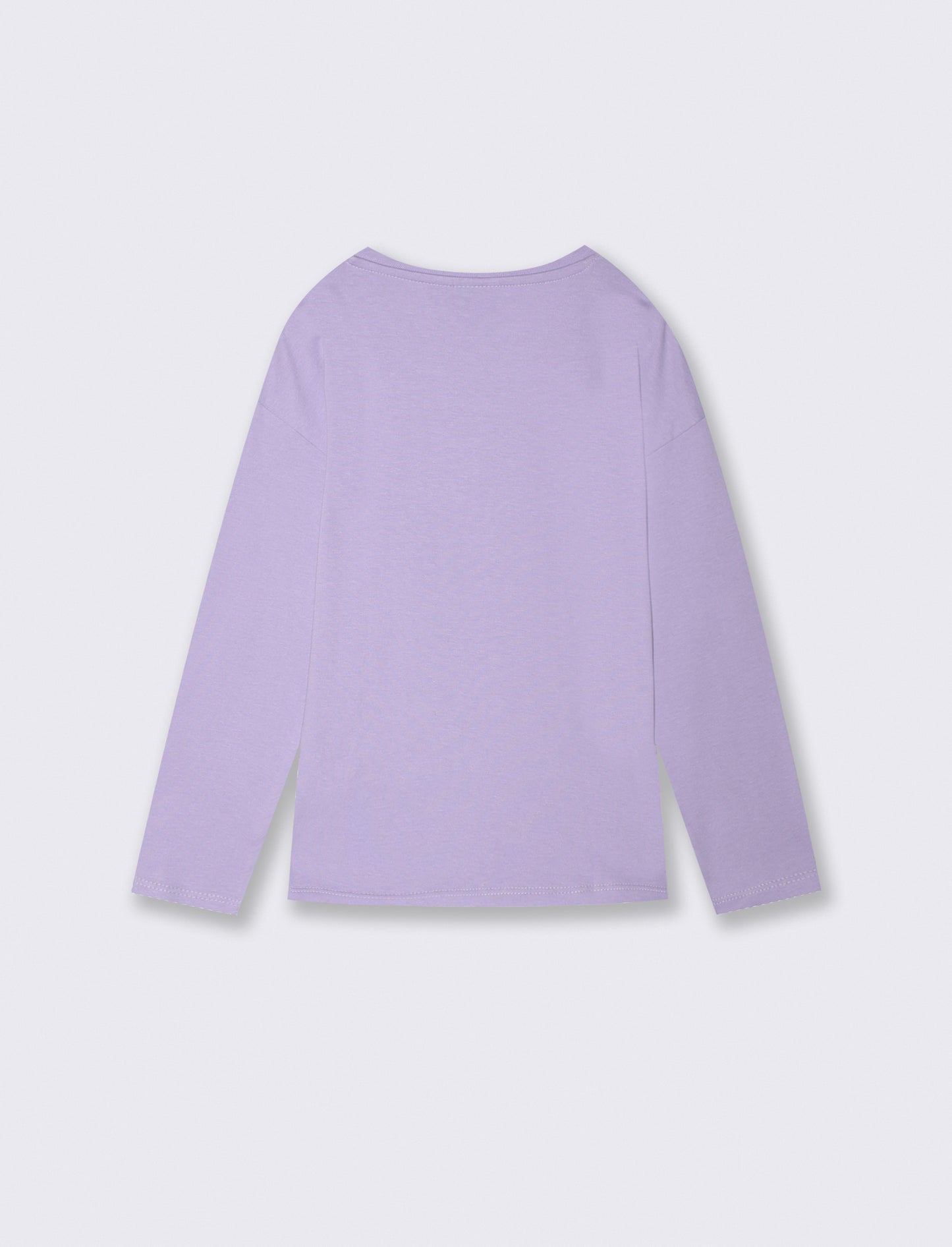 Long Sleeve Disney/Frozen T-Shirt in Cotton - Purple