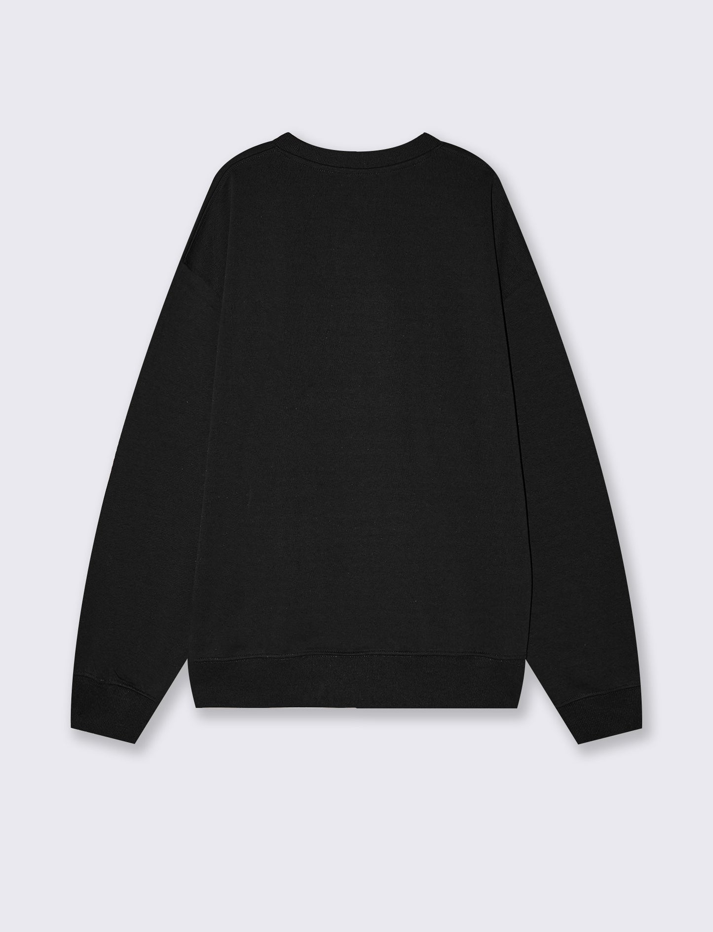 Felpa girocollo interlock relaxed fit - Verde