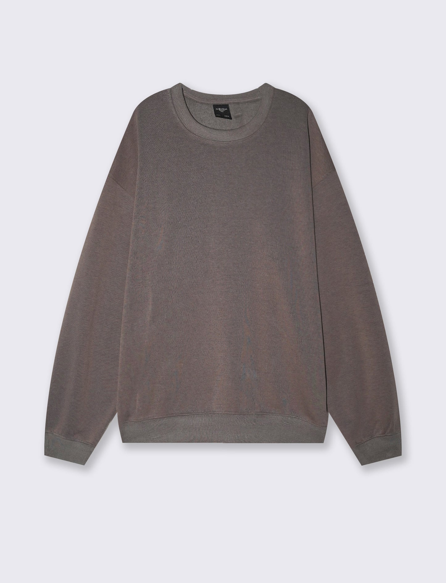 Felpa girocollo interlock relaxed fit - Grigio