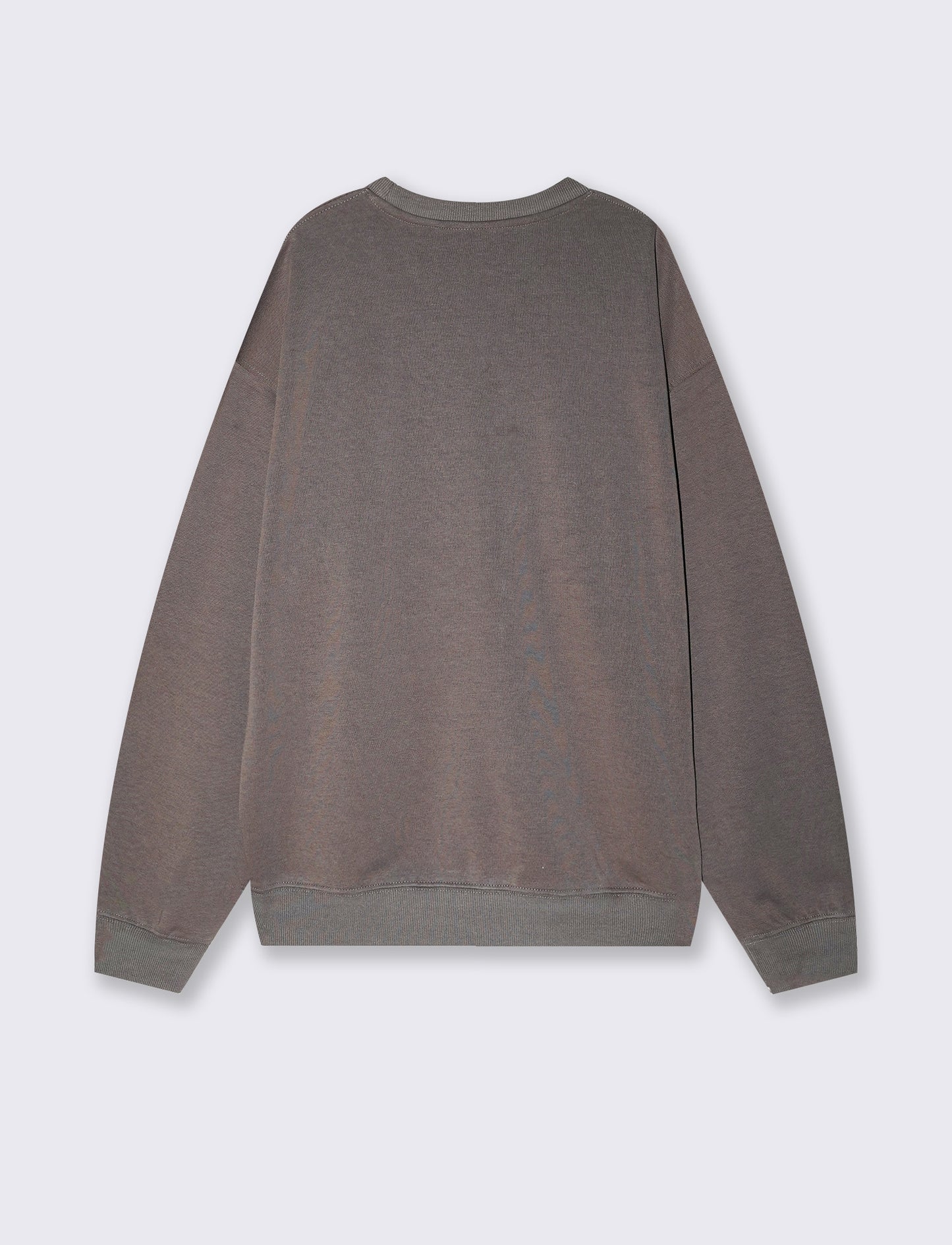 Felpa girocollo interlock relaxed fit - Grigio