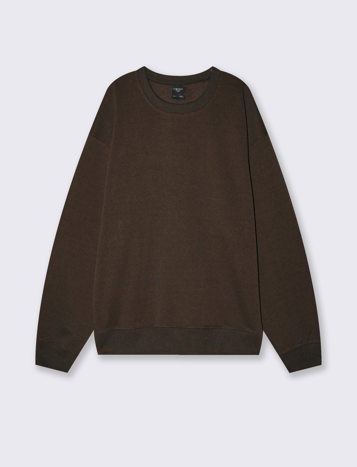 Crewneck interlock relaxed fit sweatshirt - Brown