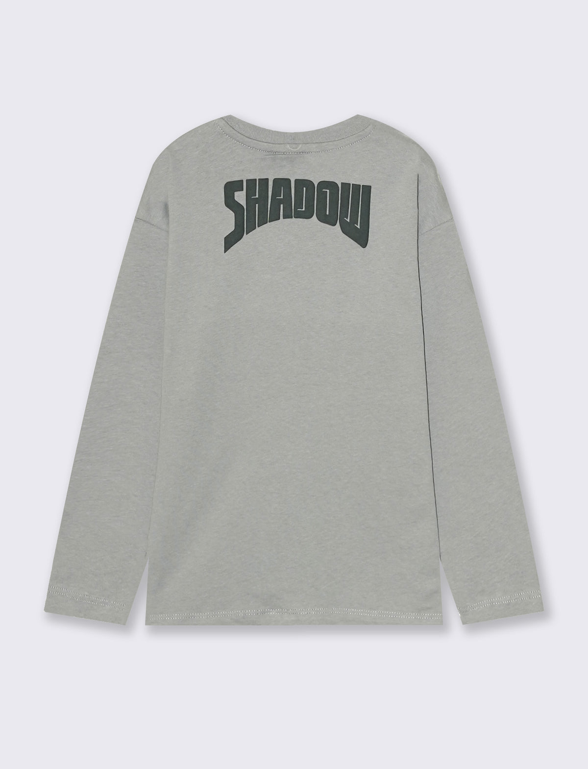 Sonic Long Sleeve Cotton T-Shirt - Grey