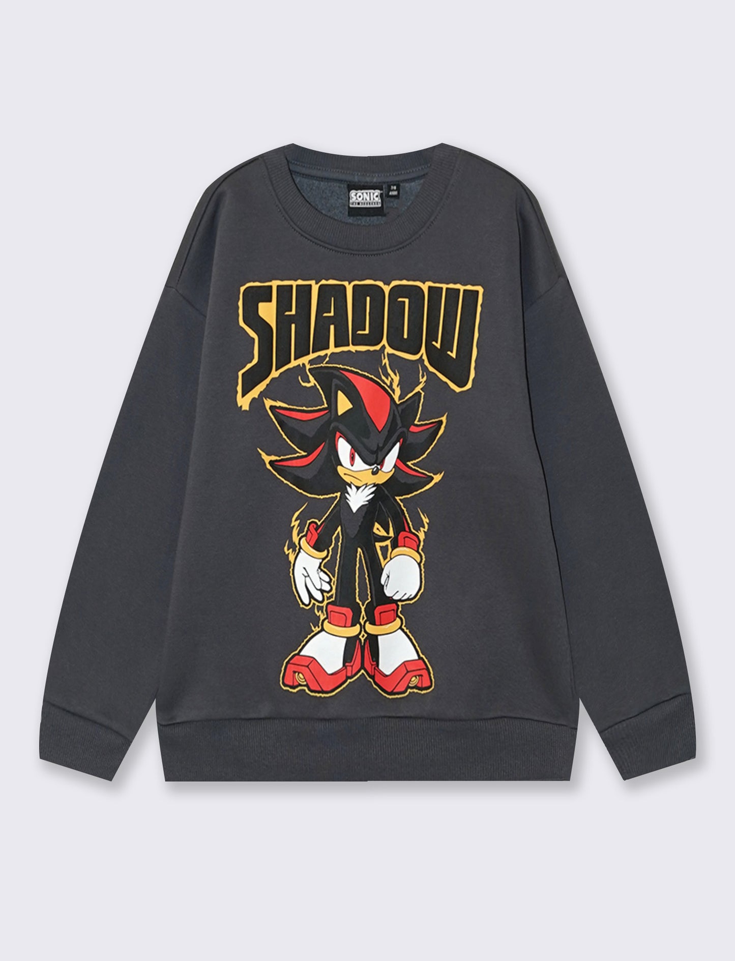 Felpa grigio piombo con Sonic - Grigio piombo