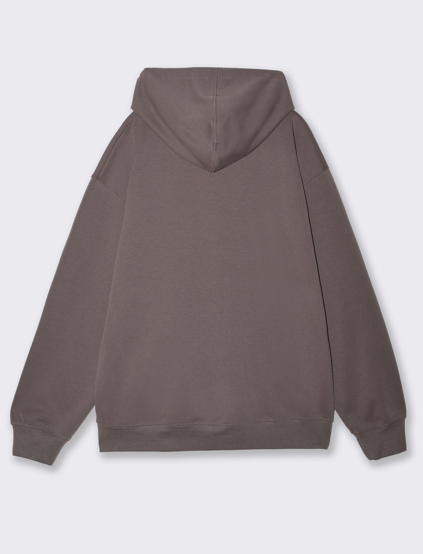 Felpa Cappuccio Relaxed Fit in Interlock - Grigio