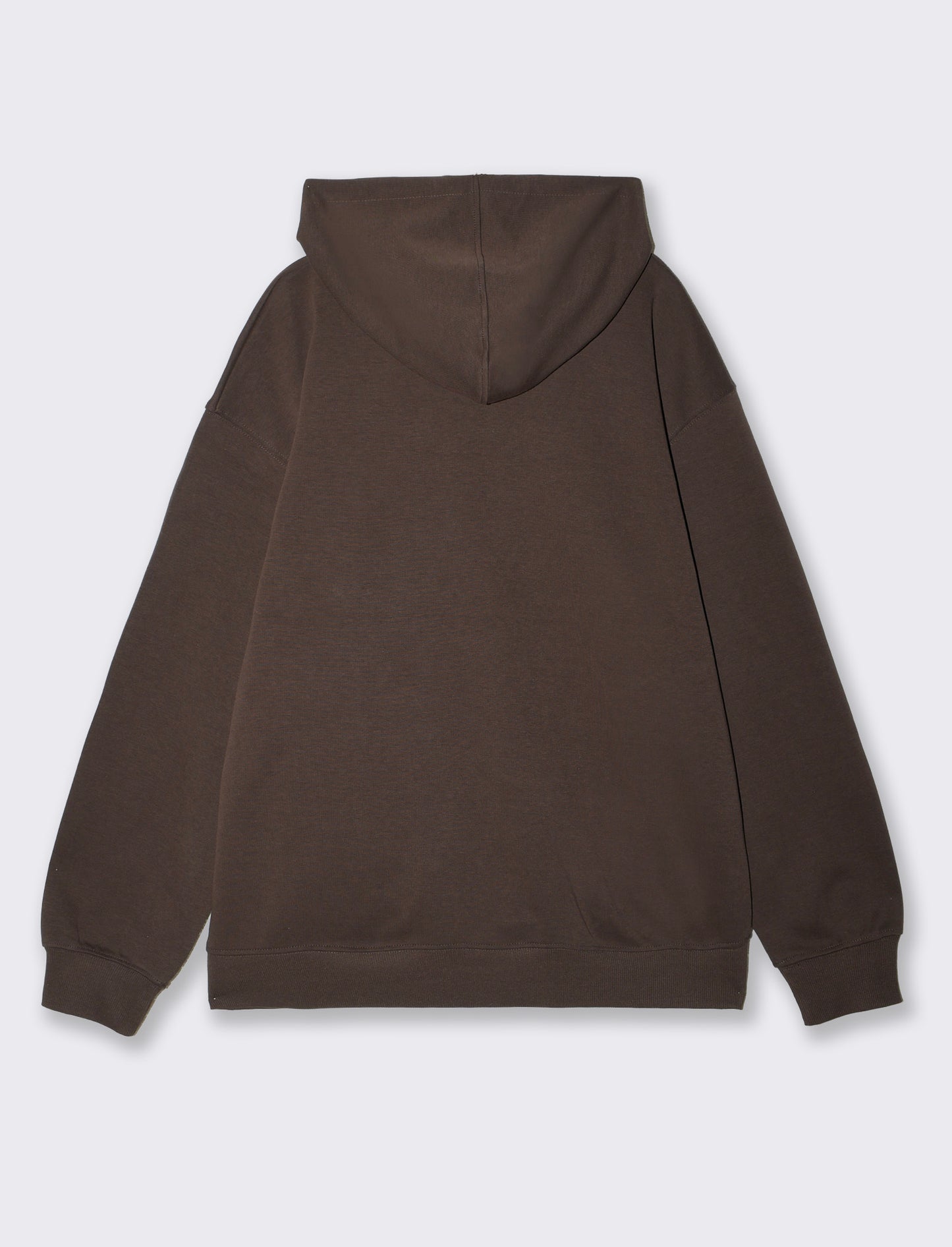 Felpa Cappuccio Relaxed Fit in Interlock - Moro