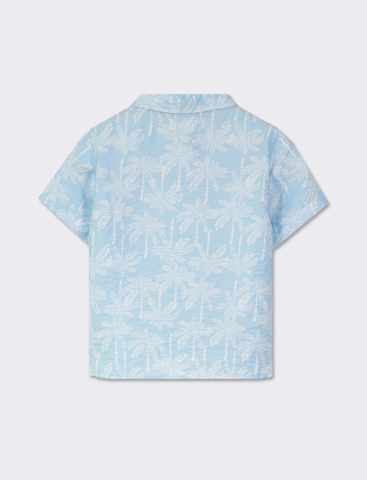 Front Button Printed Shirt - Stylish and Trendy - Sky blue